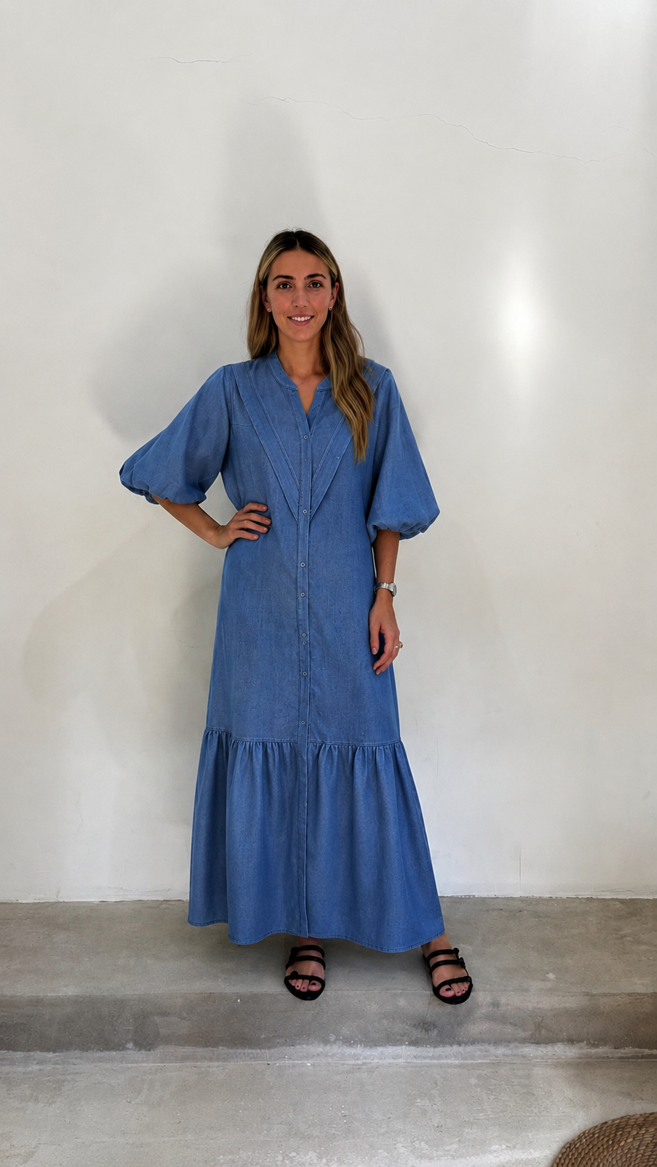 Valeria Dress Denim