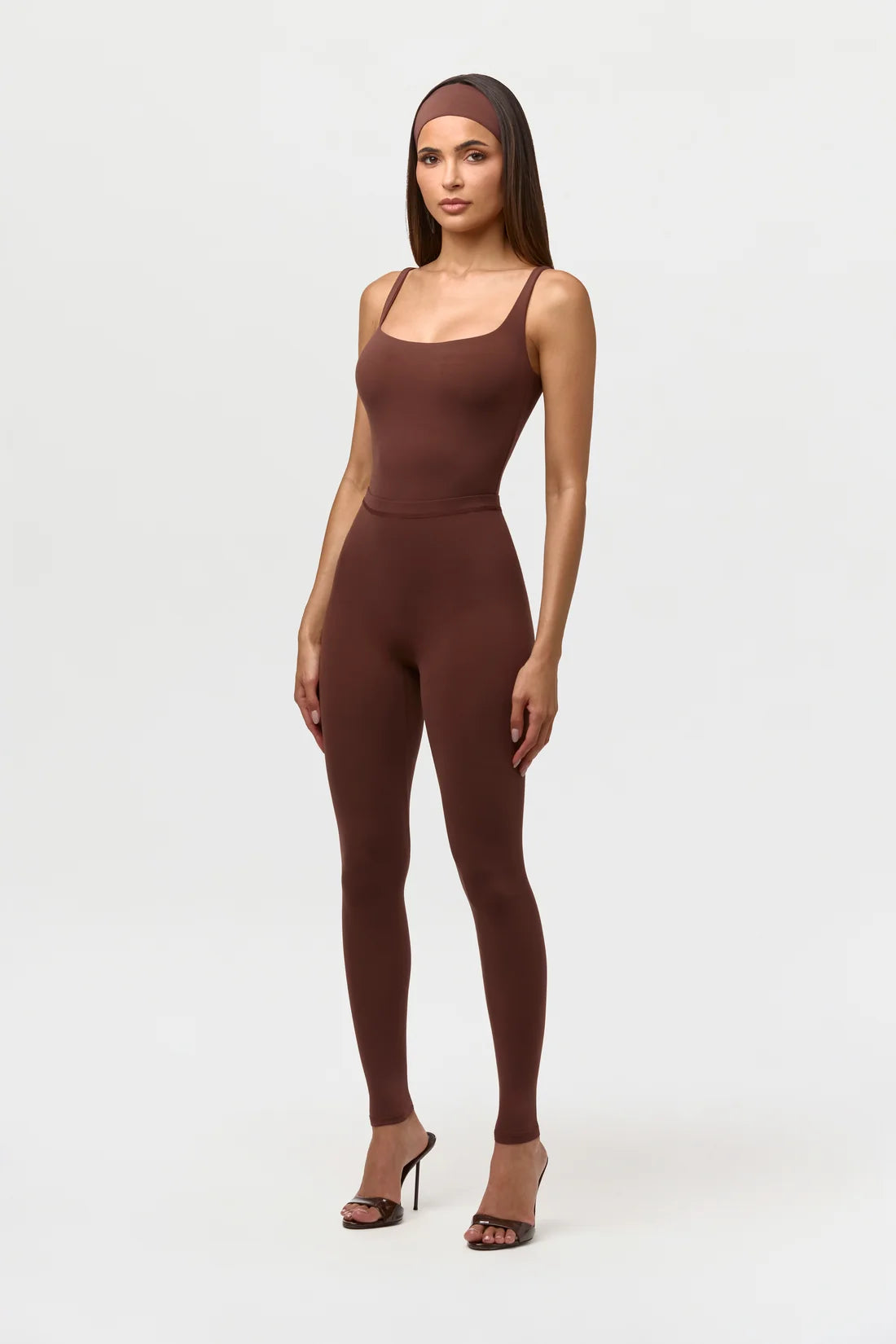 Naked High Waist Leggings - Chocolate