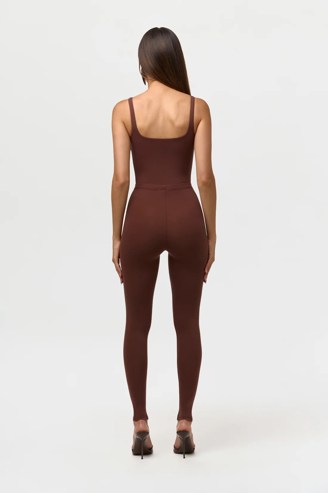 Naked High Waist Leggings - Chocolate