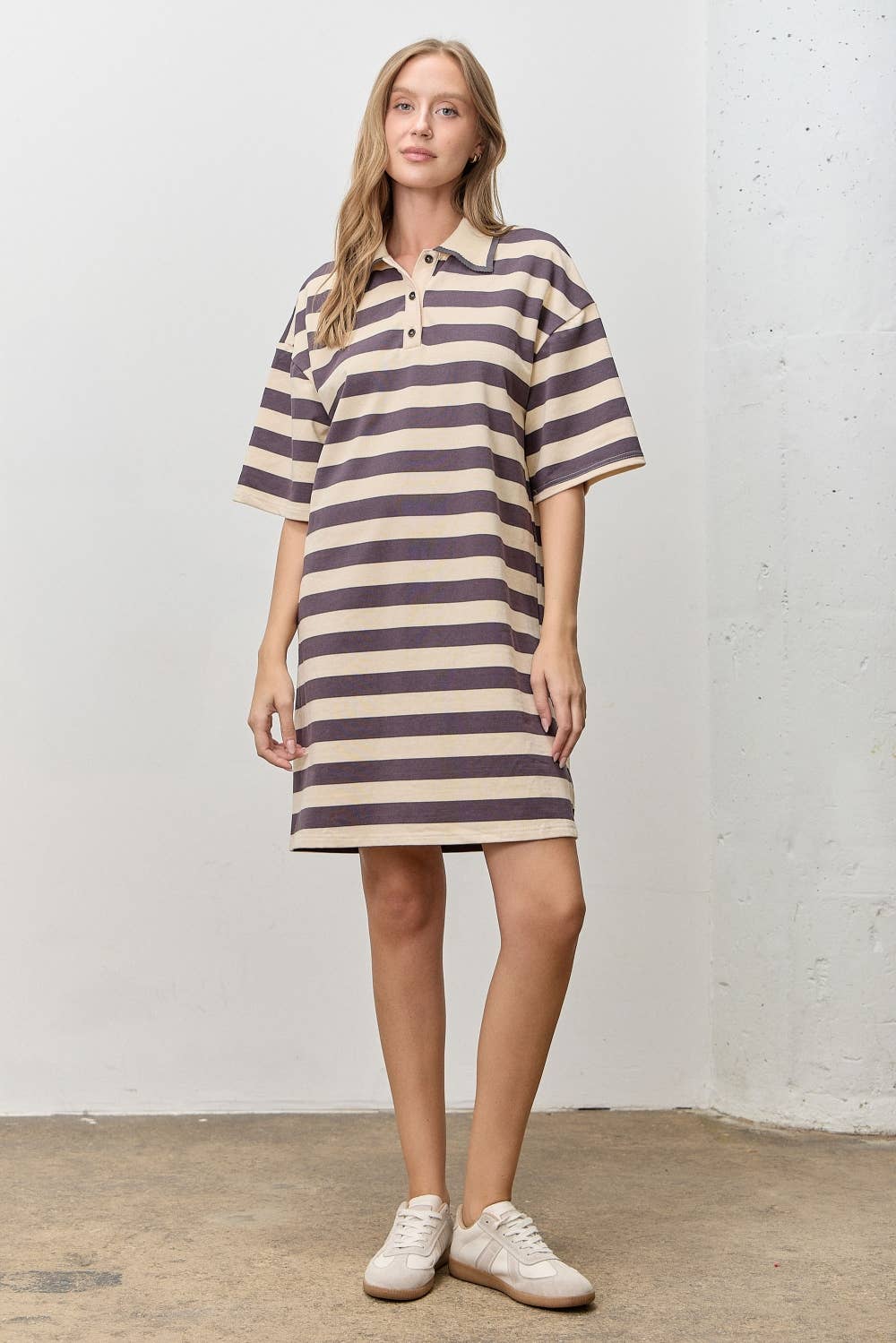 Polo Shirt Dress - Multi