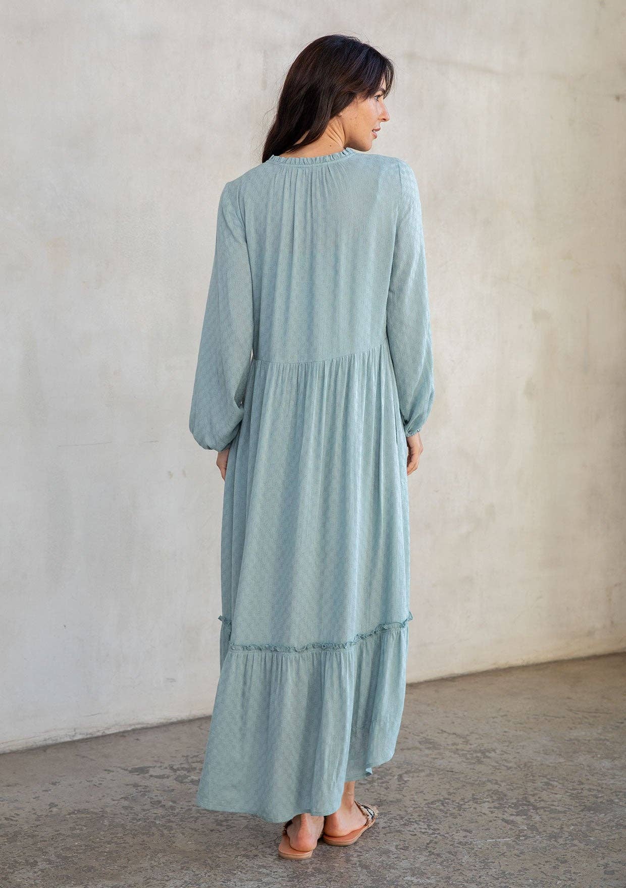 Jacqui Maxi Dress - Dusty Teal