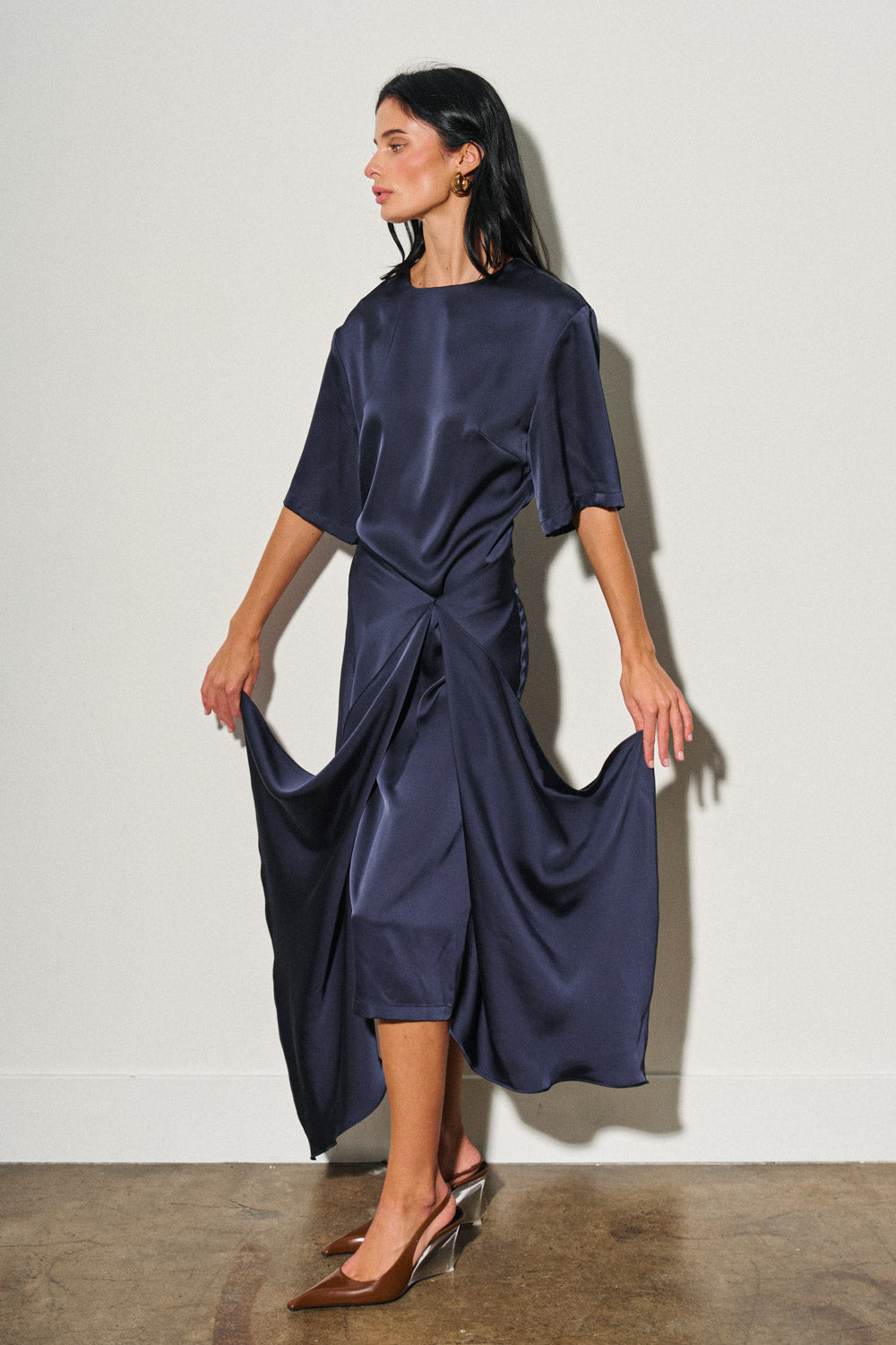 Veronika Dress Navy