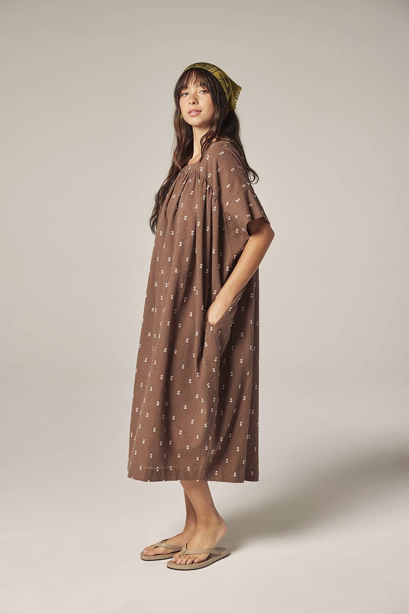 Jacquard pull over dress