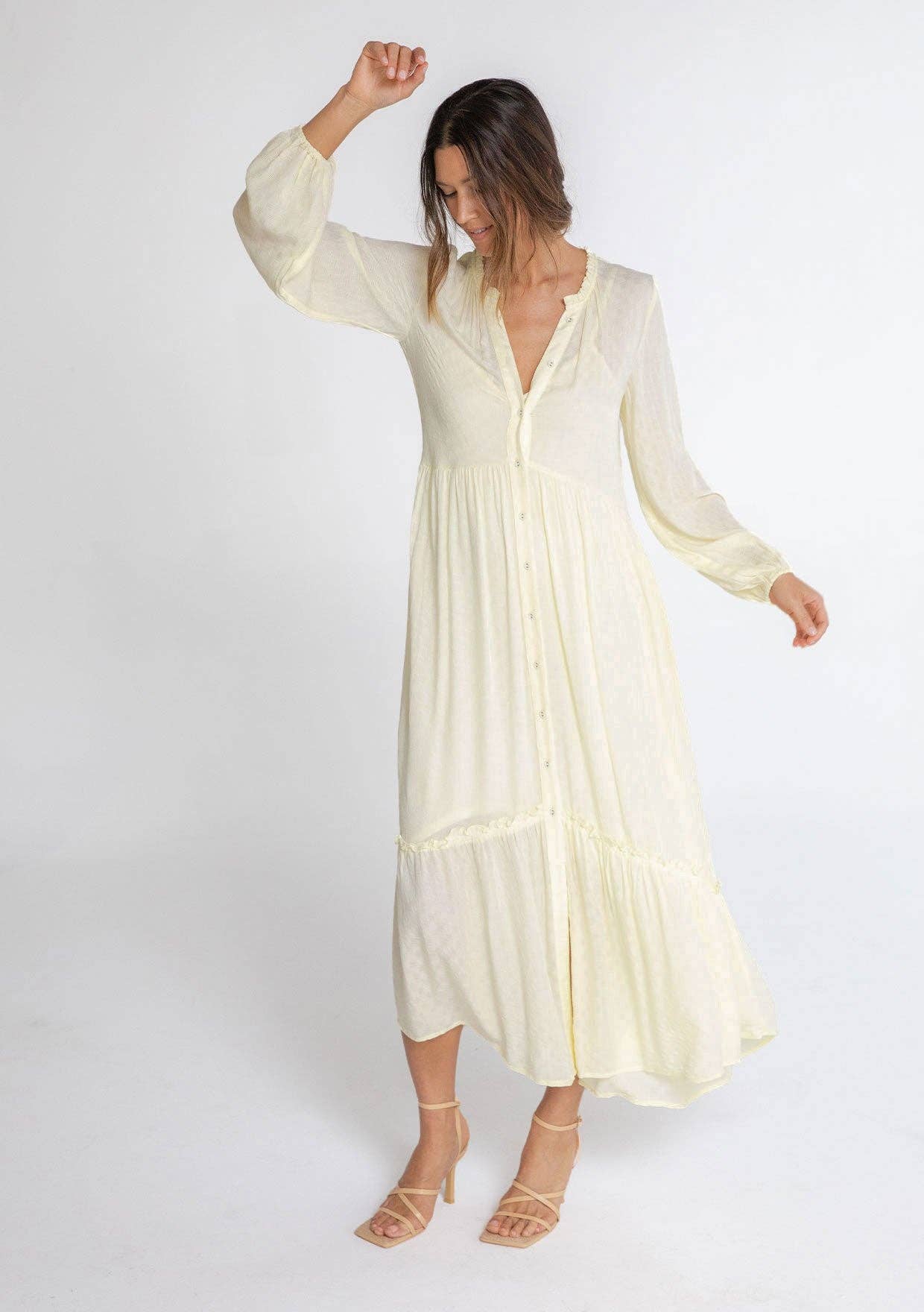 Jacqui Maxi Dress - Lemondrop
