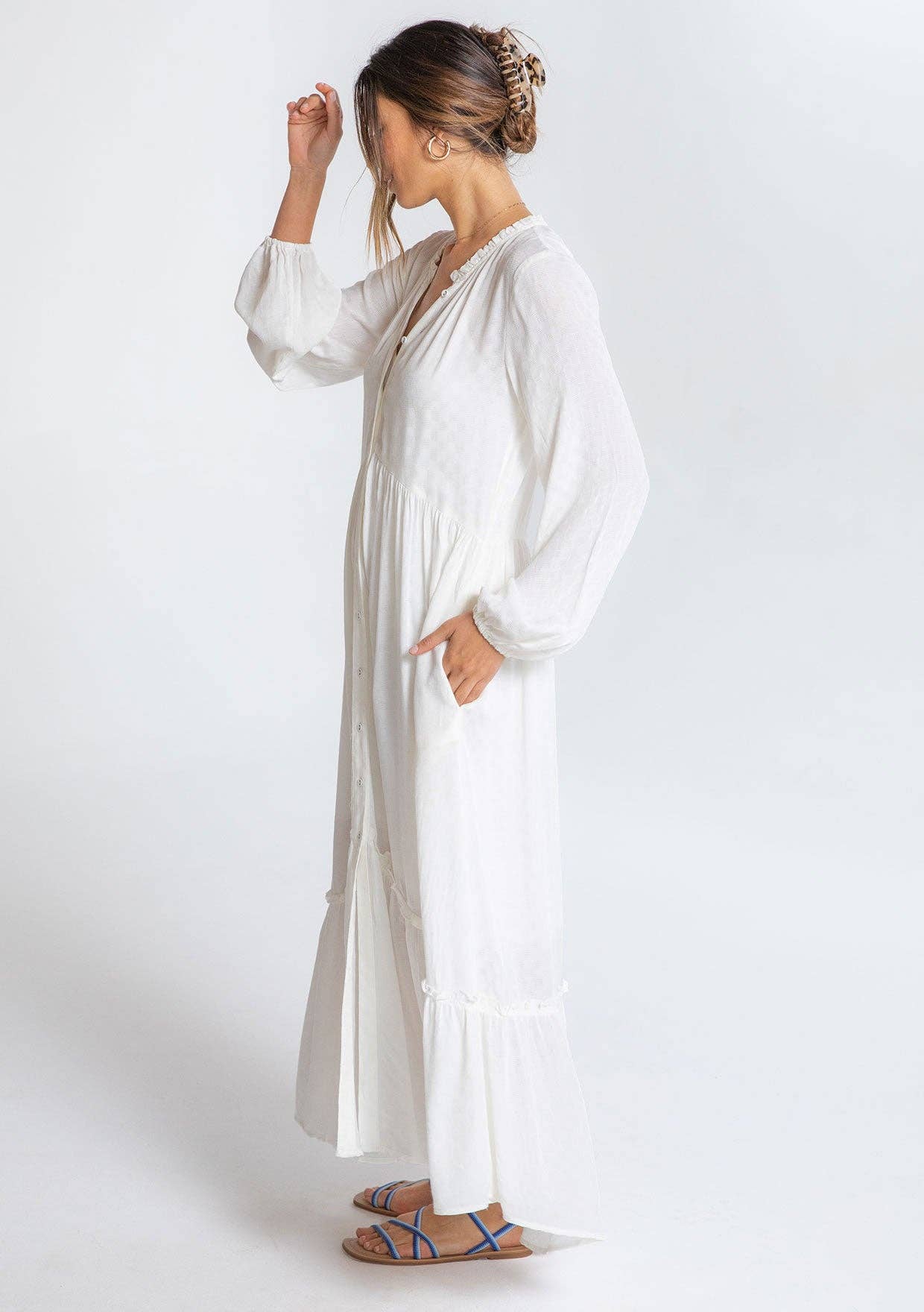Jacqui Maxi Dress - Dusty Teal