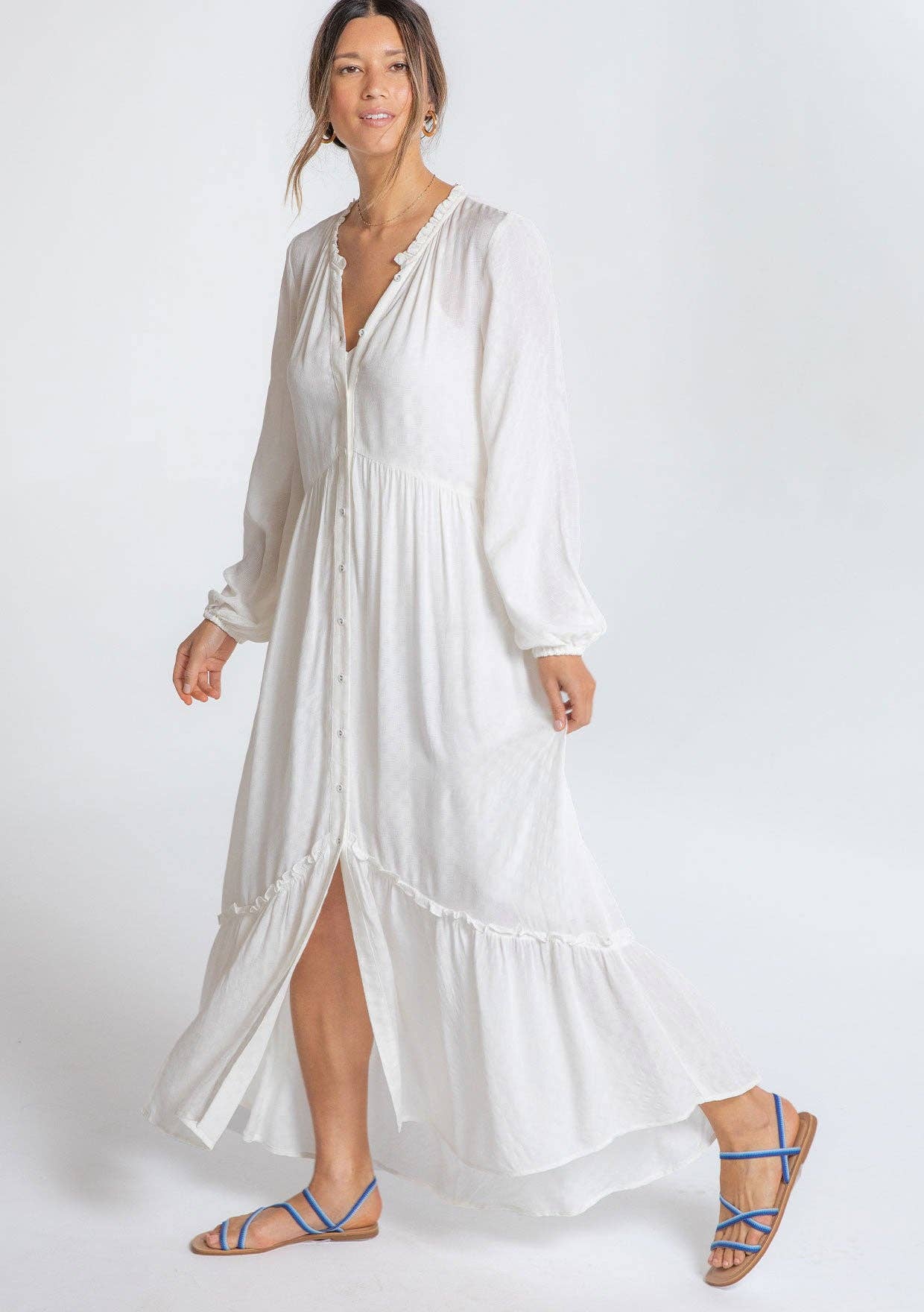 Jacqui Maxi Dress - Dusty Teal