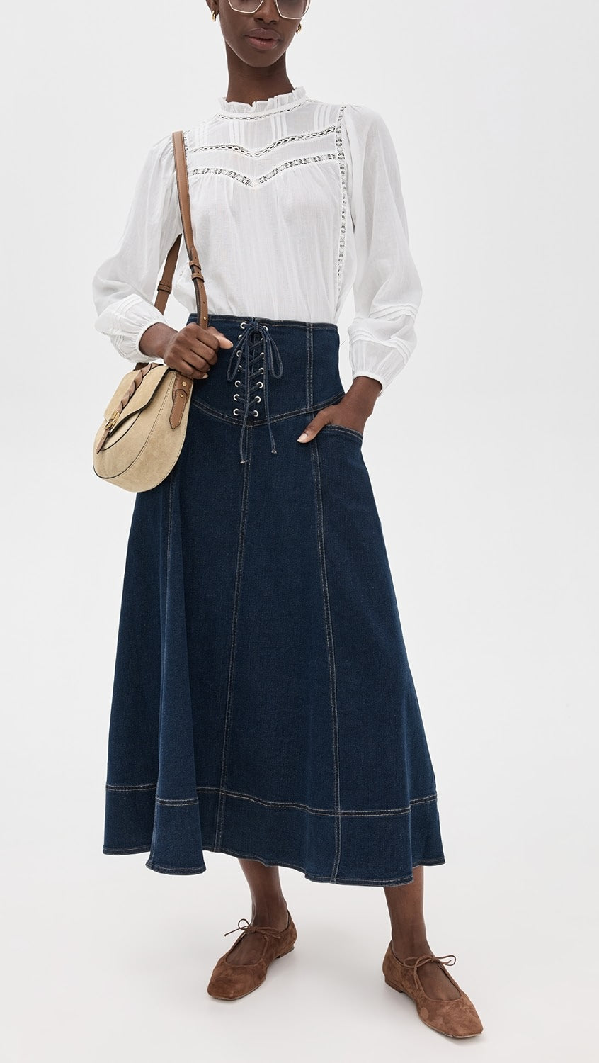 Milan Denim Skirt