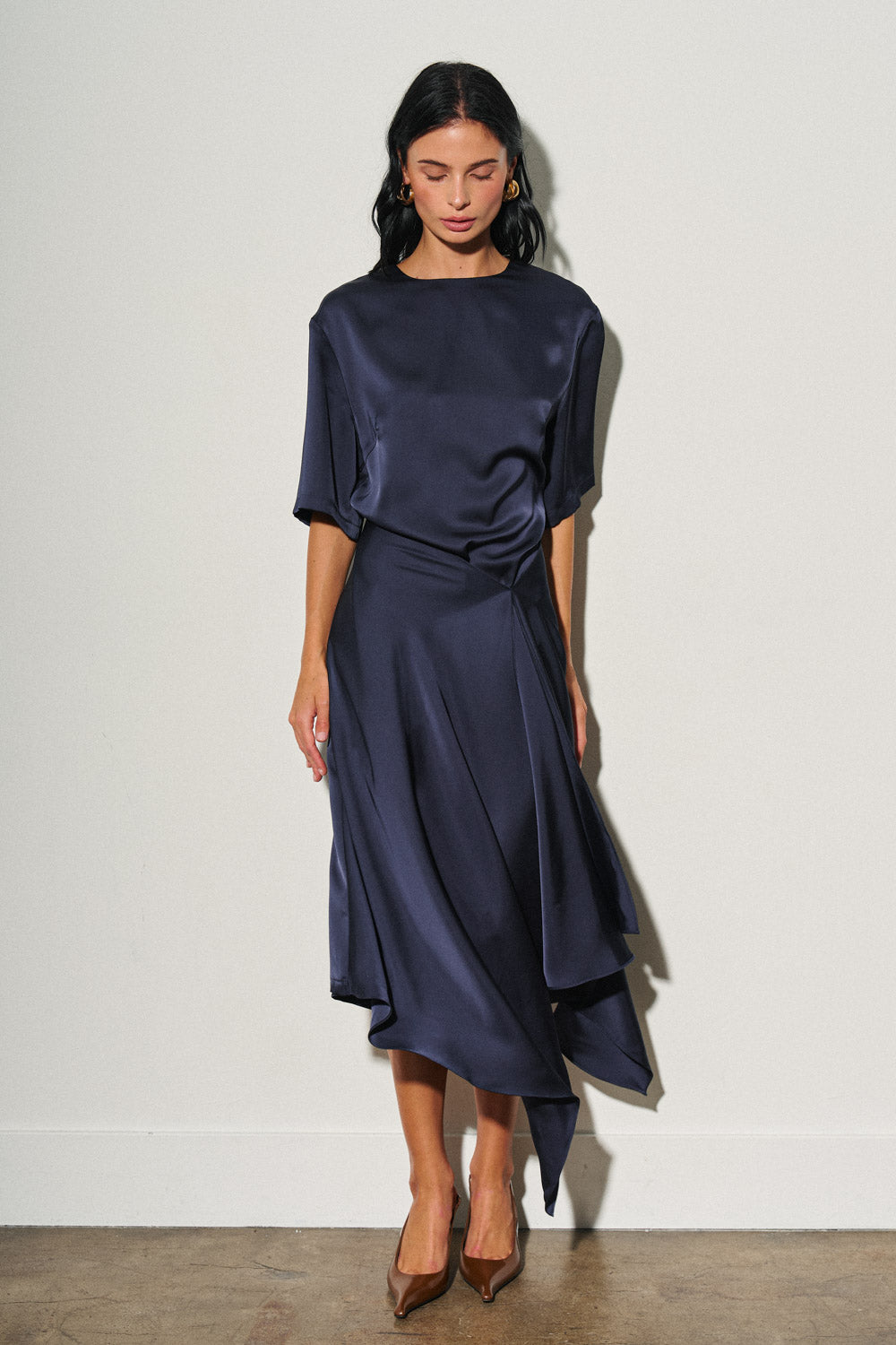 Veronika Dress Navy