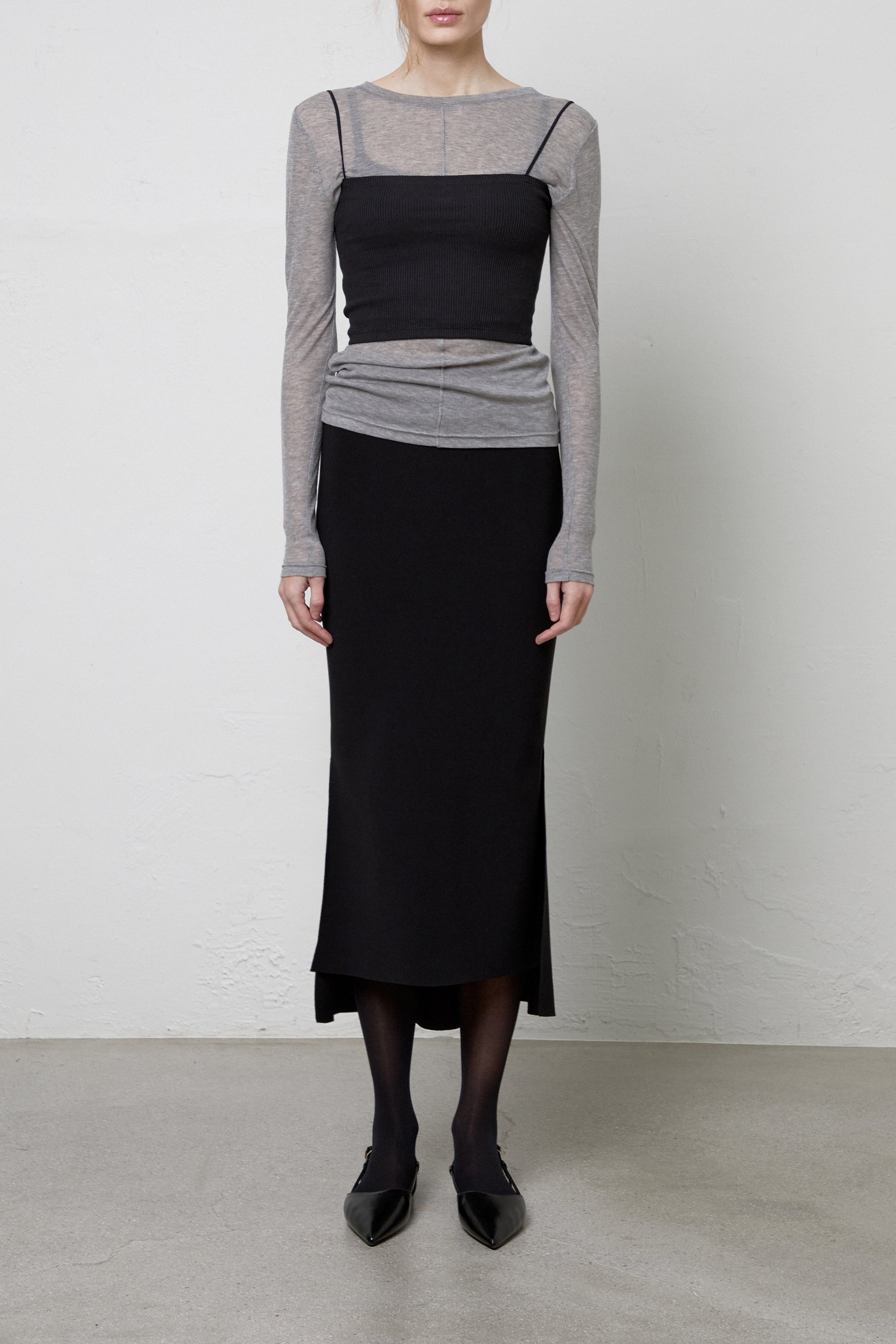 Column Flare Skirt