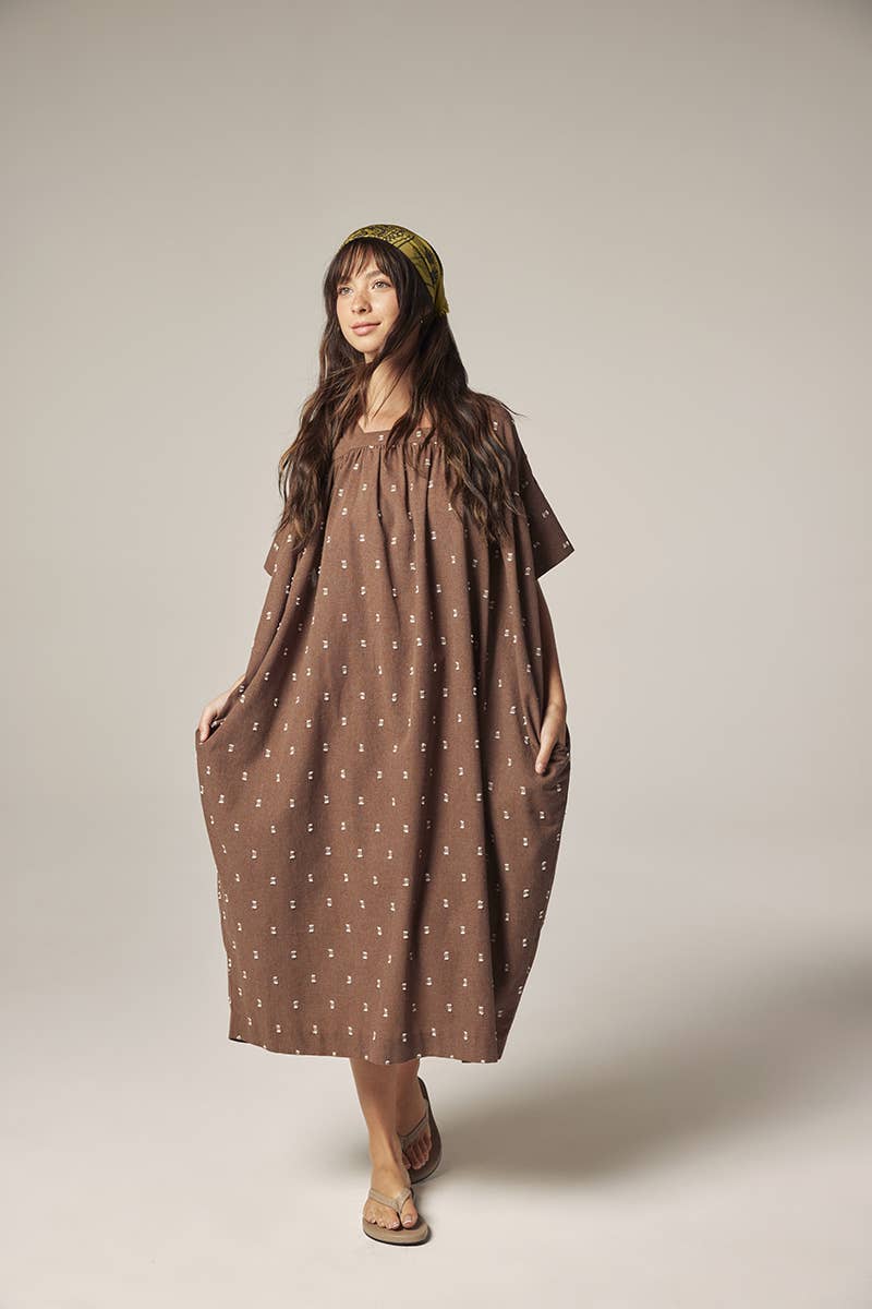Jacquard pull over dress