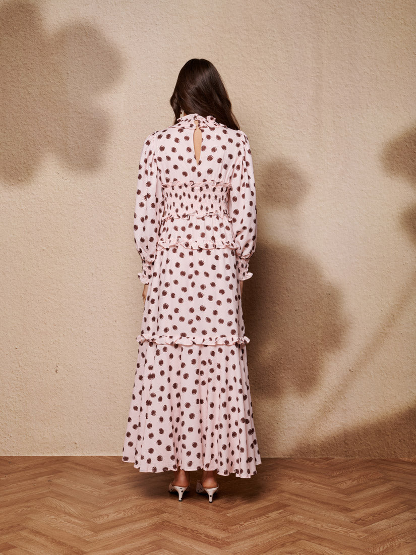 Illume spot maxi dress