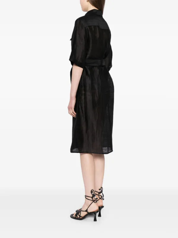 Lisbon Silk Shirt Dress