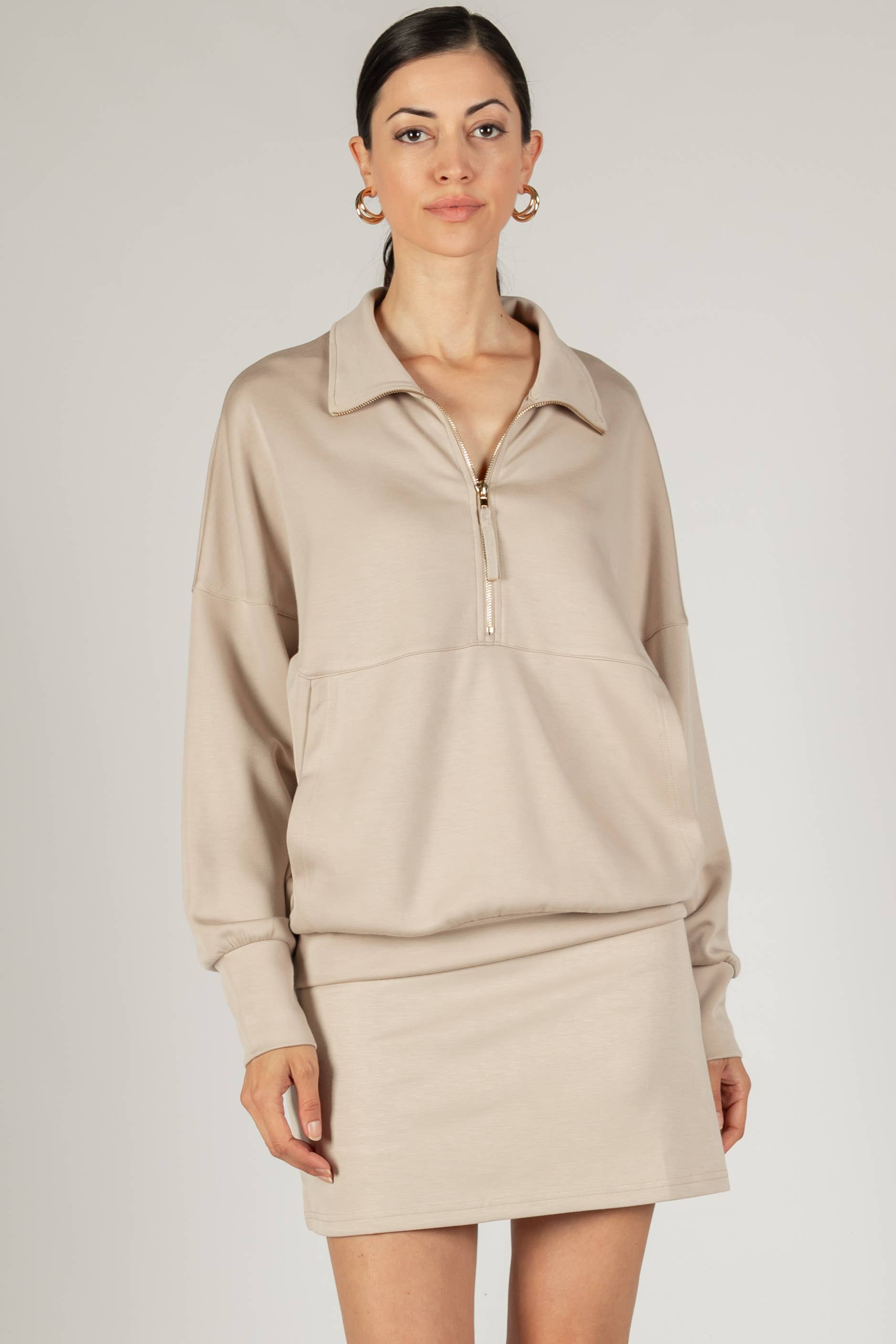 Butter Zip Up Pullover - Multi