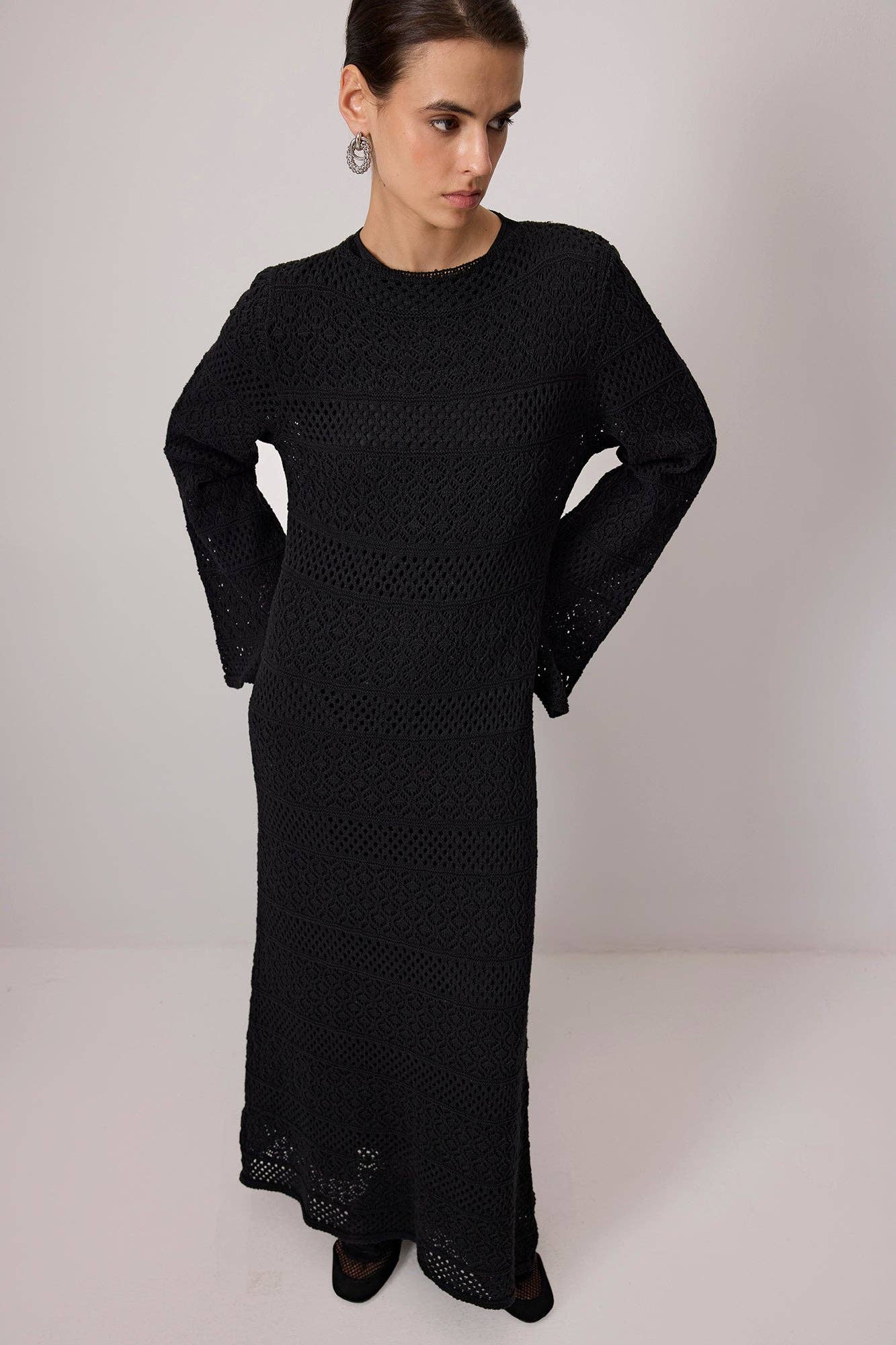 Mira Knit Dress Black