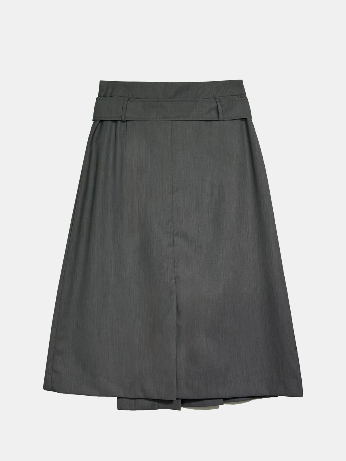 Sutton Belted Skirt Grey