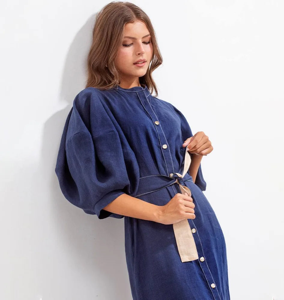 Gerald Dress Navy