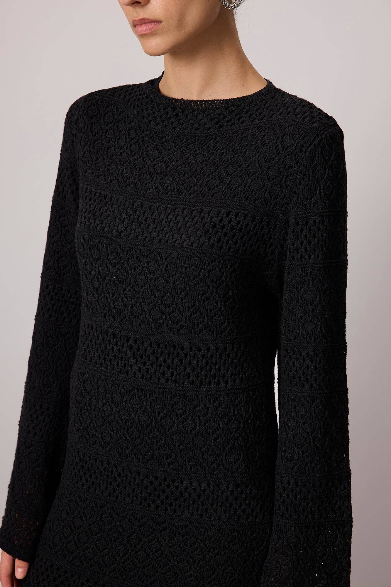 Mira Knit Dress Black