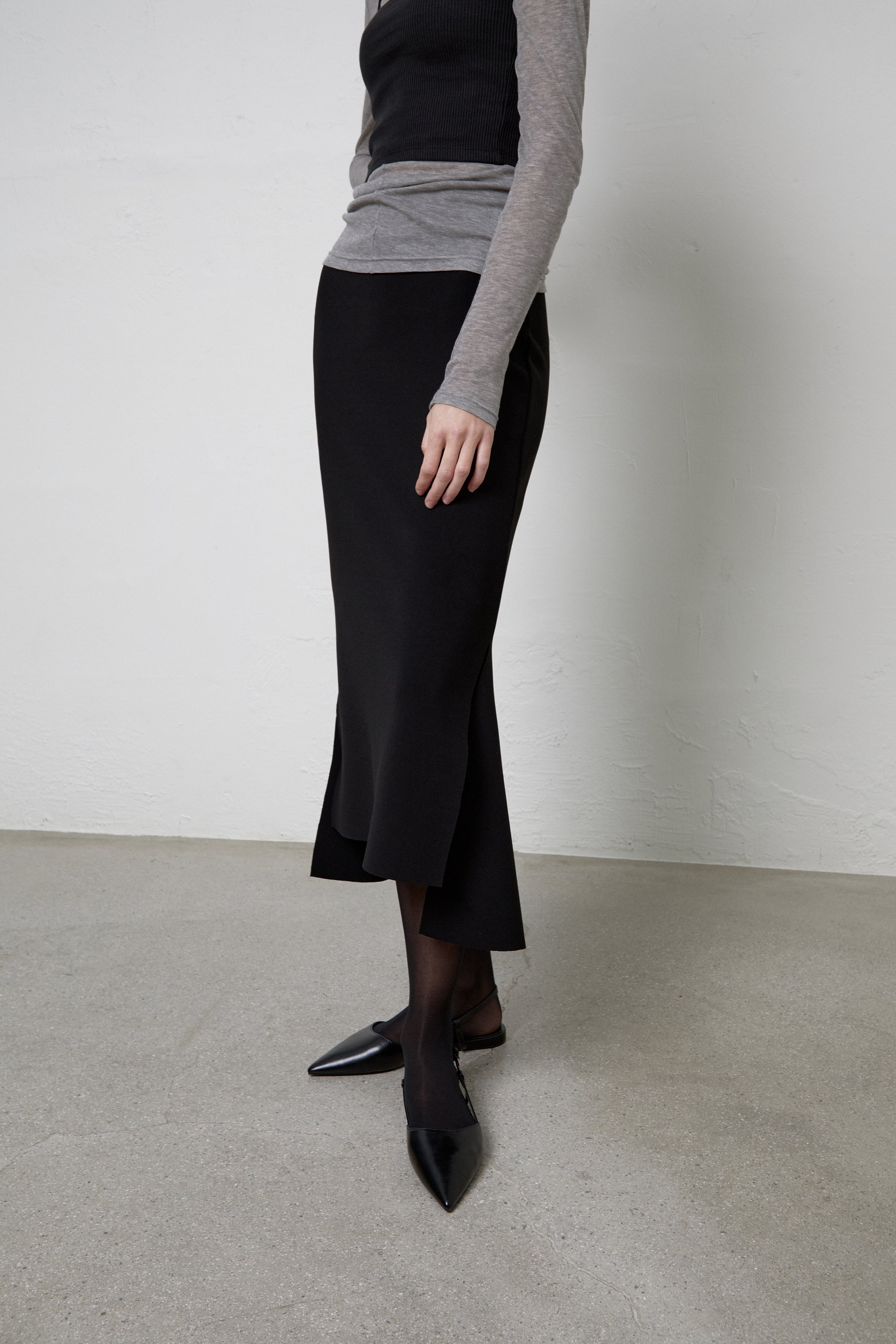 Column Flare Skirt