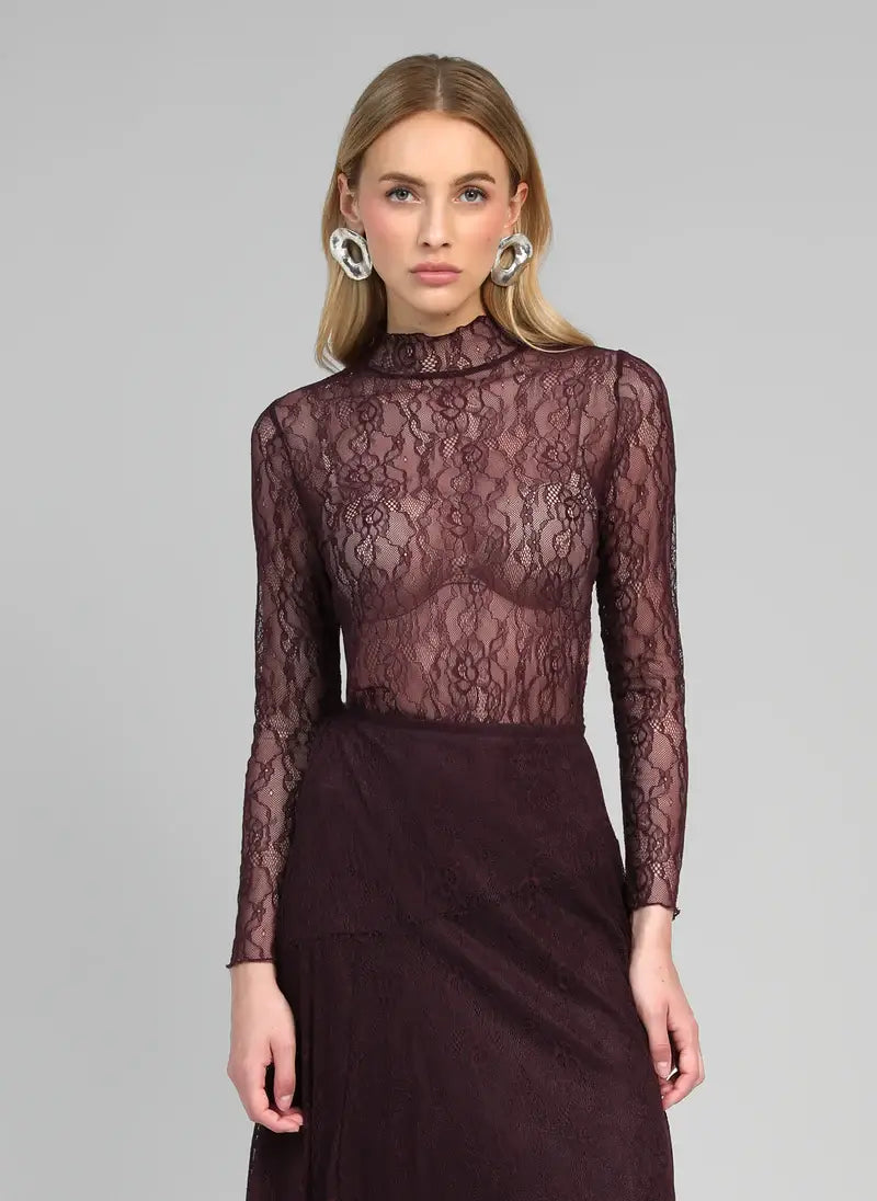 Alibely Top - plum