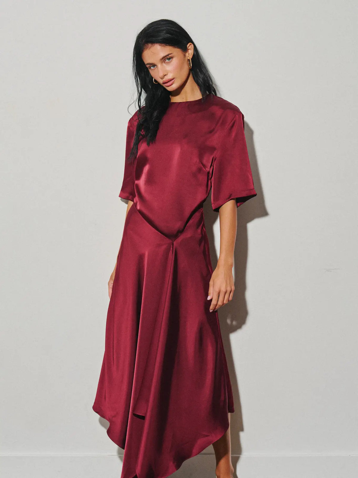 Veronika Dress Burgundy