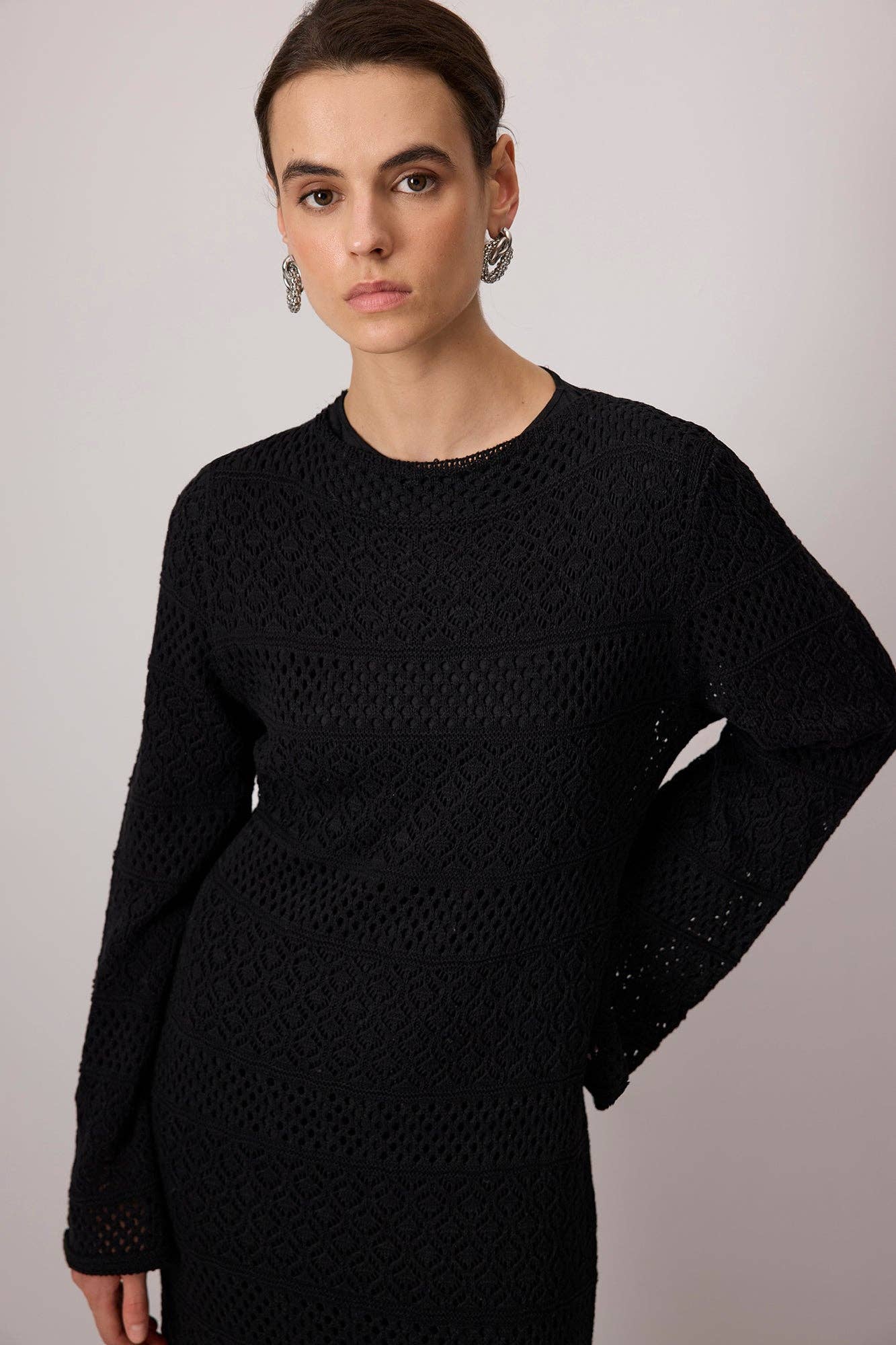 Mira Knit Dress Black