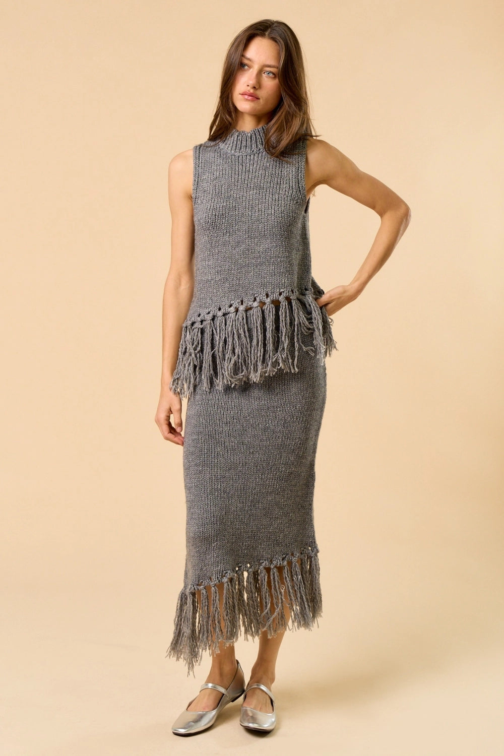 Freya Fringe Skirt - Multi