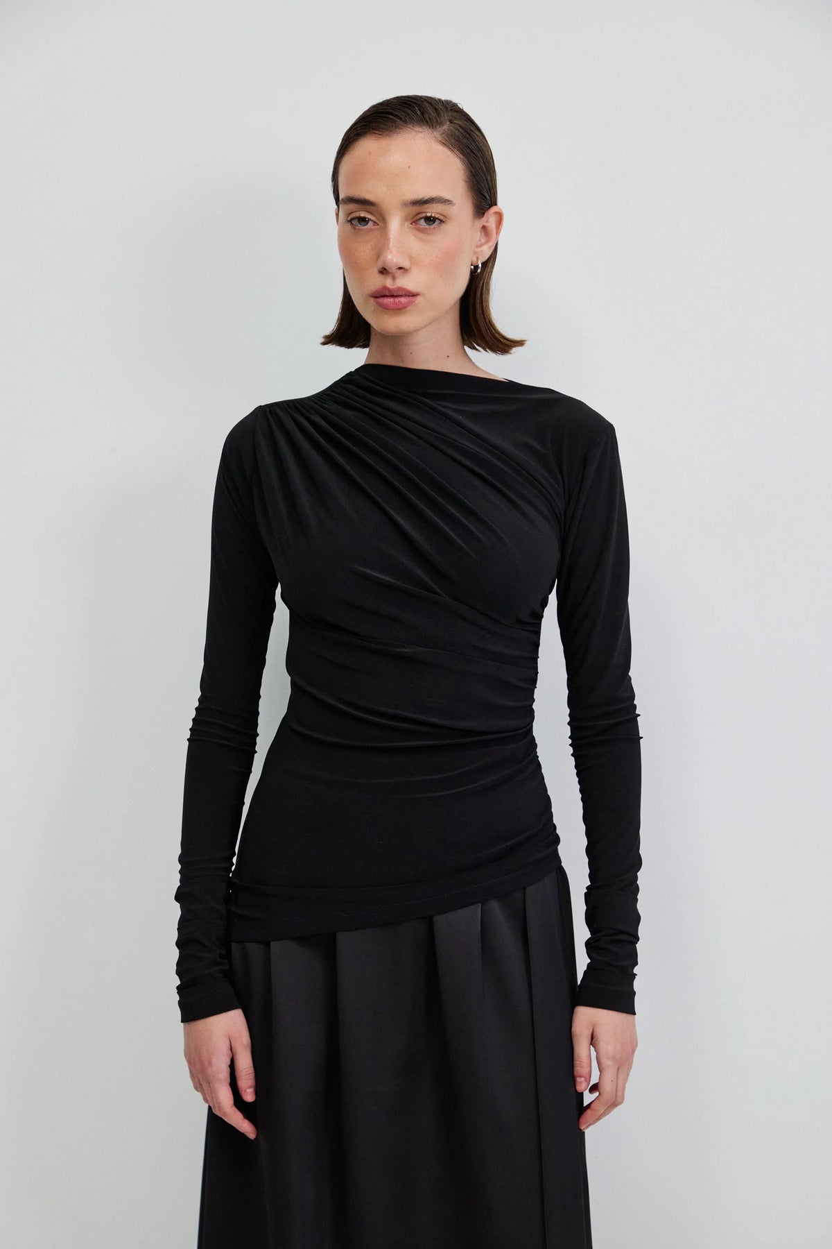 The Mara Draped Top - Multi