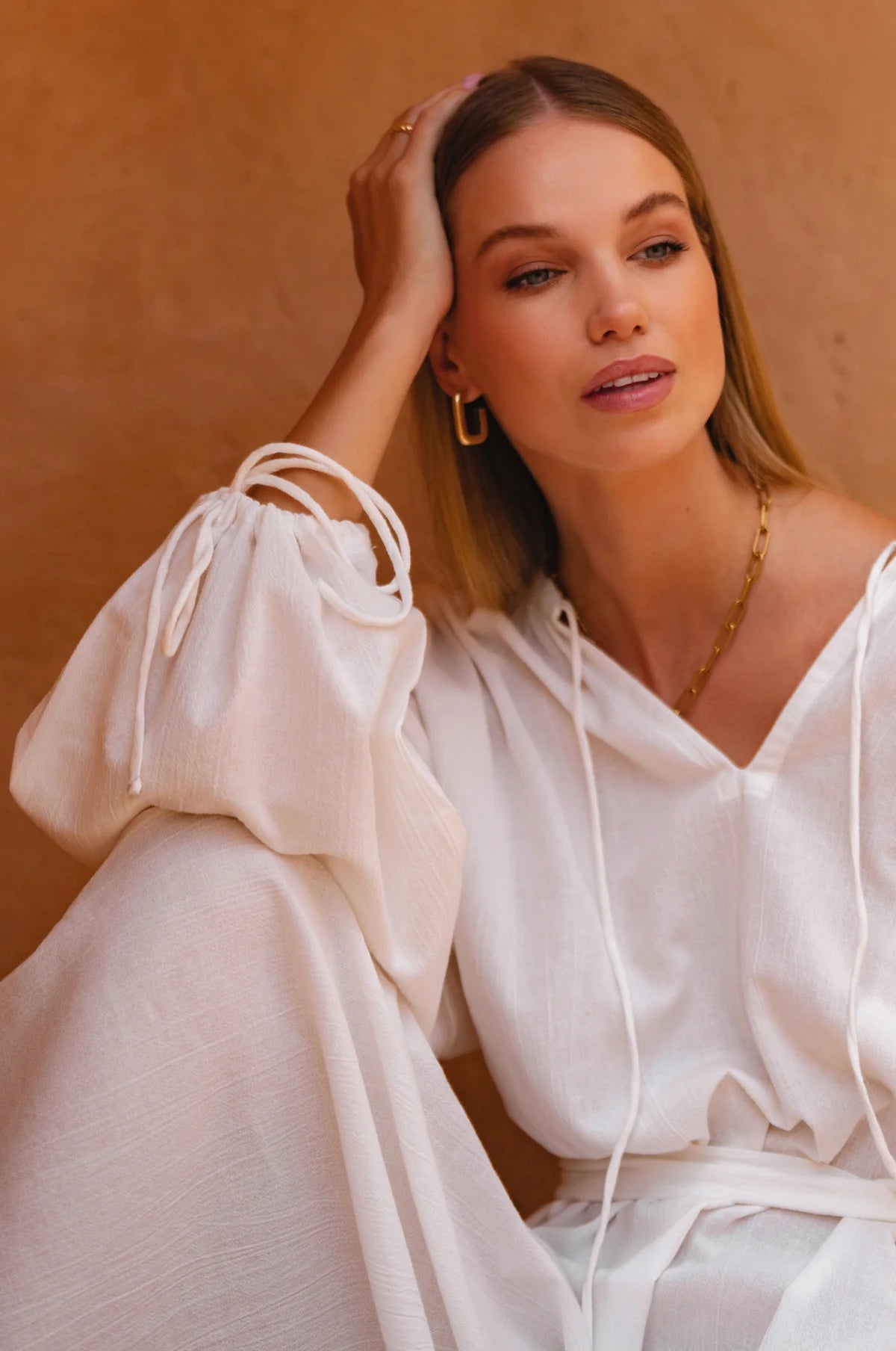 Denise Kimono Dress  - Ivory