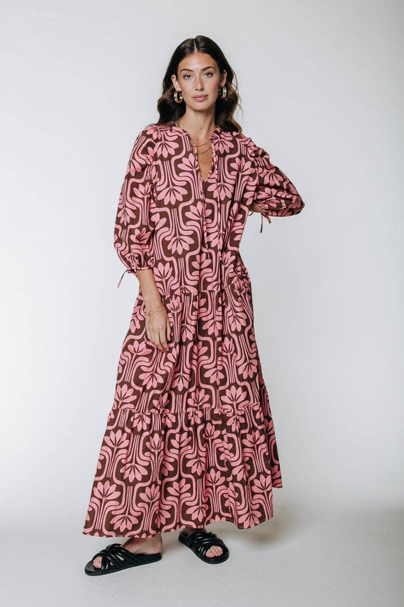 Biba Maxi Dress | Vintage pink
