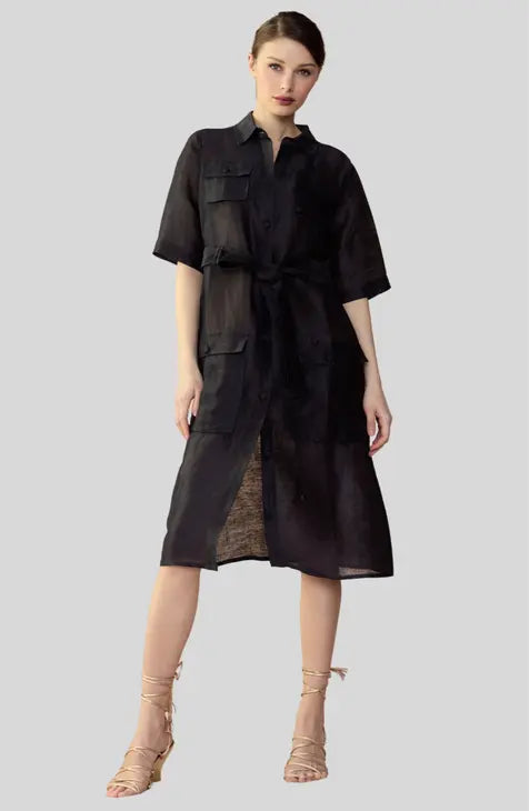 Lisbon Silk Shirt Dress