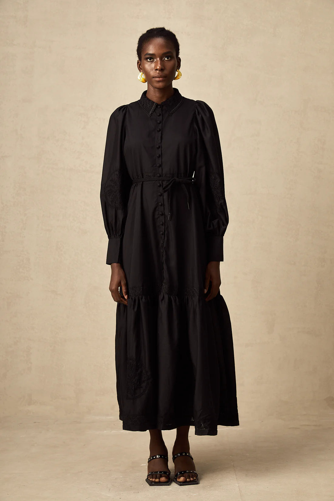 Akari Black Lace Dress