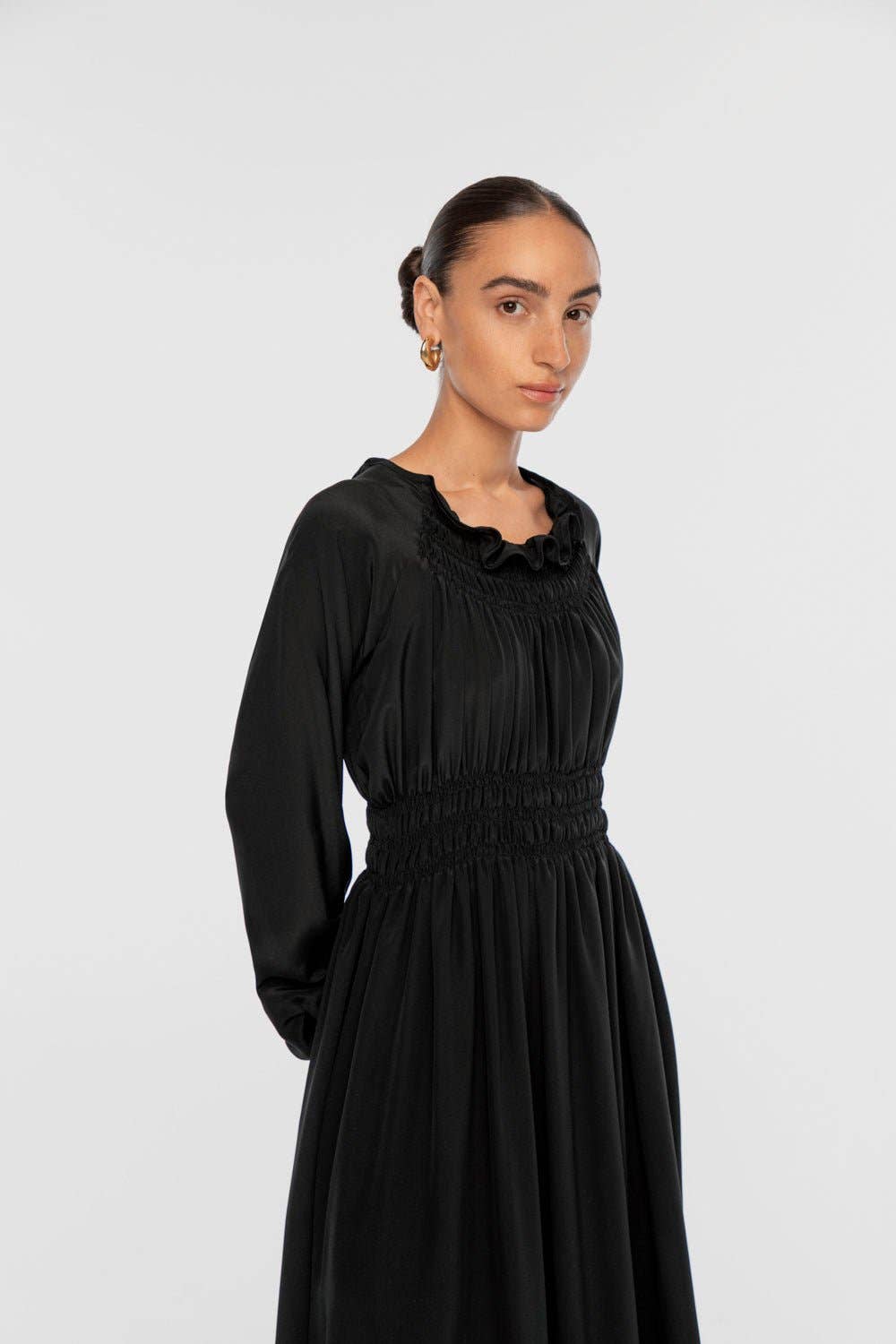 Mia Silk Dress - Sage