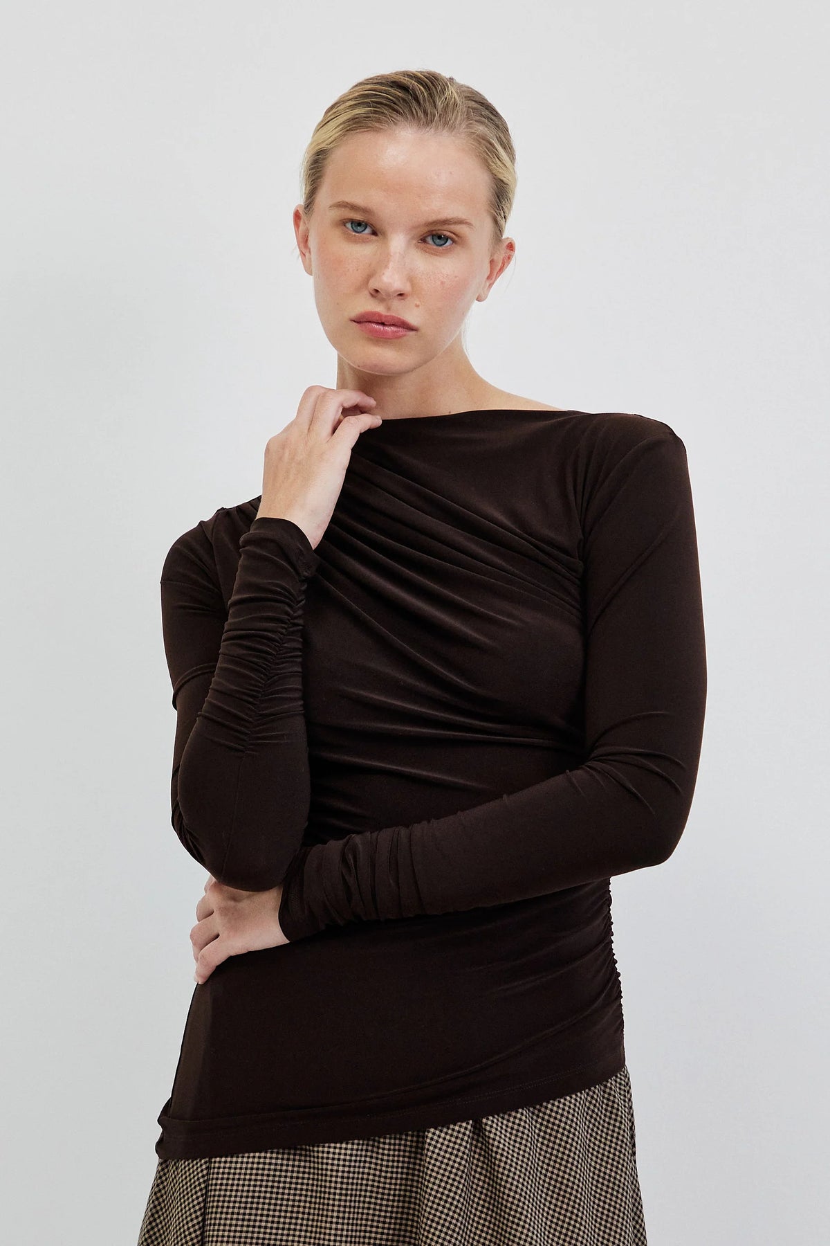 The Mara Draped Top - Multi