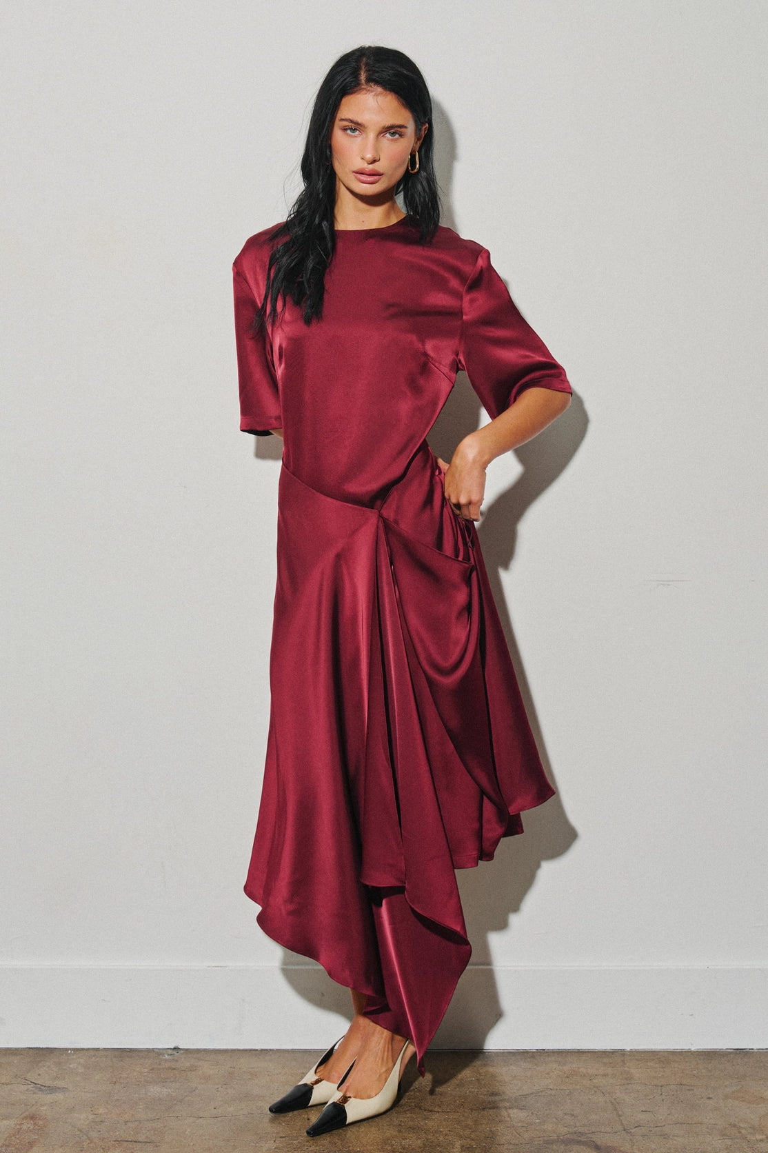 Veronika Dress Burgundy