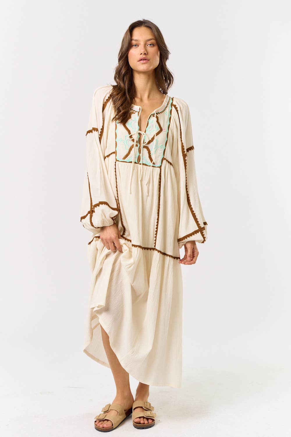 Leah Puff sleeve Dress
