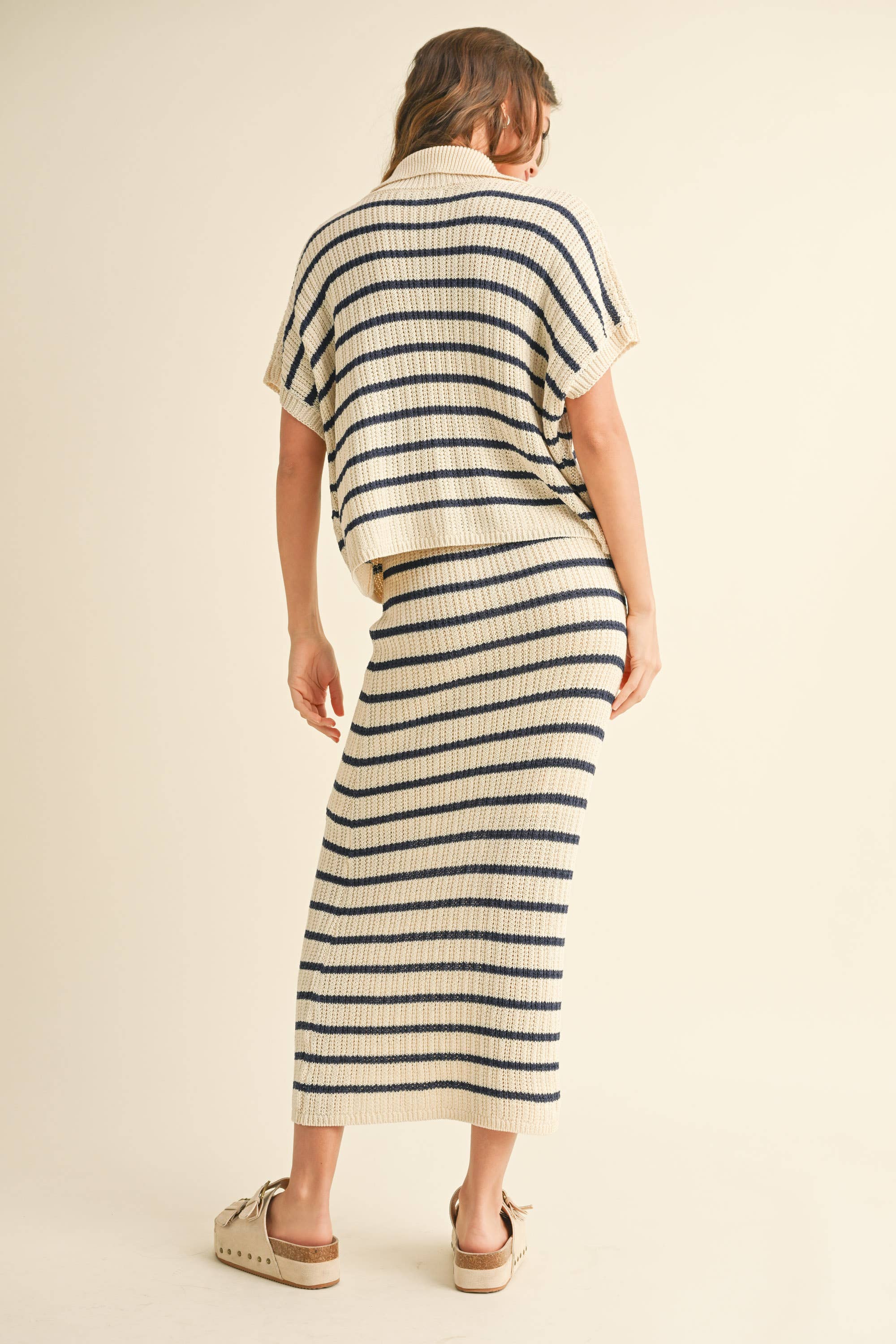 Column Stripe Skirt