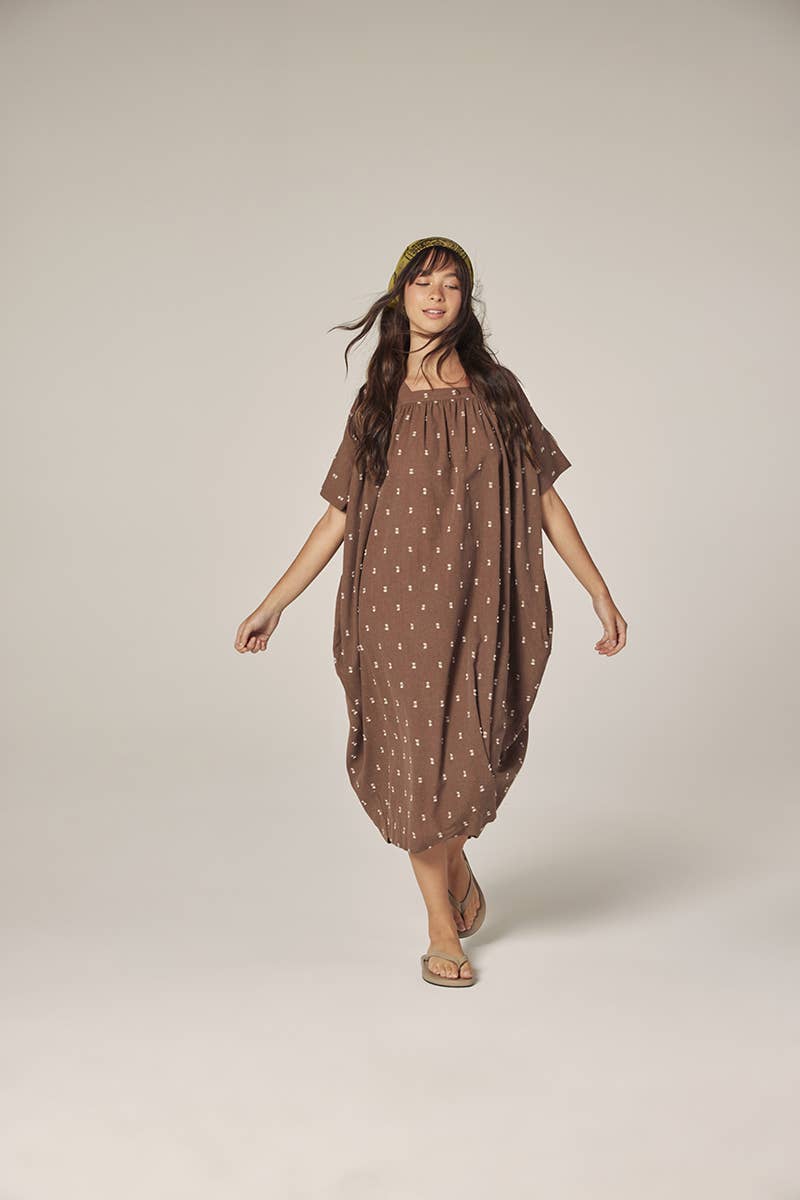 Jacquard pull over dress