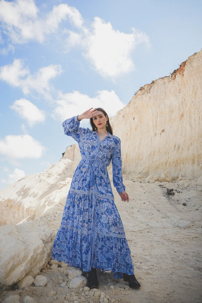 Ayana Maxi Dress - Ibiza Blue