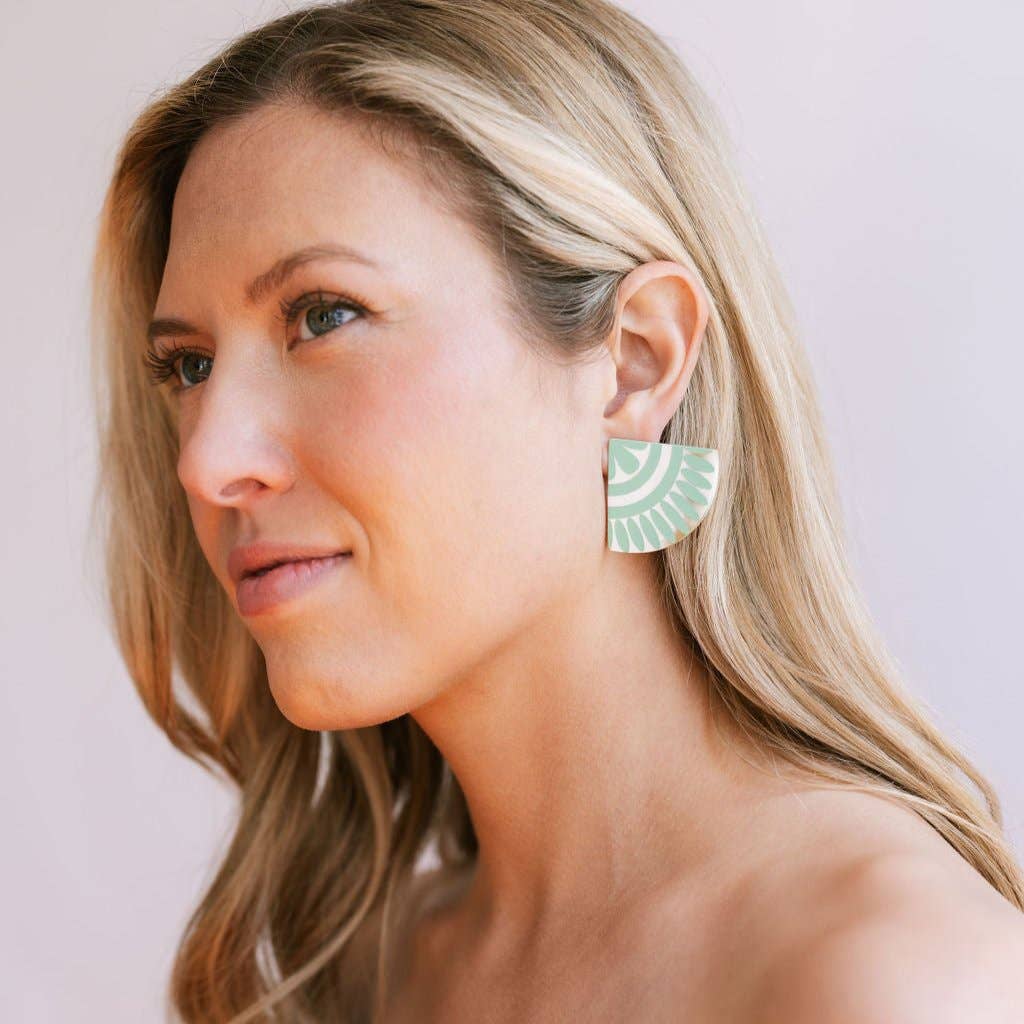 Seafoam Tile Earrings