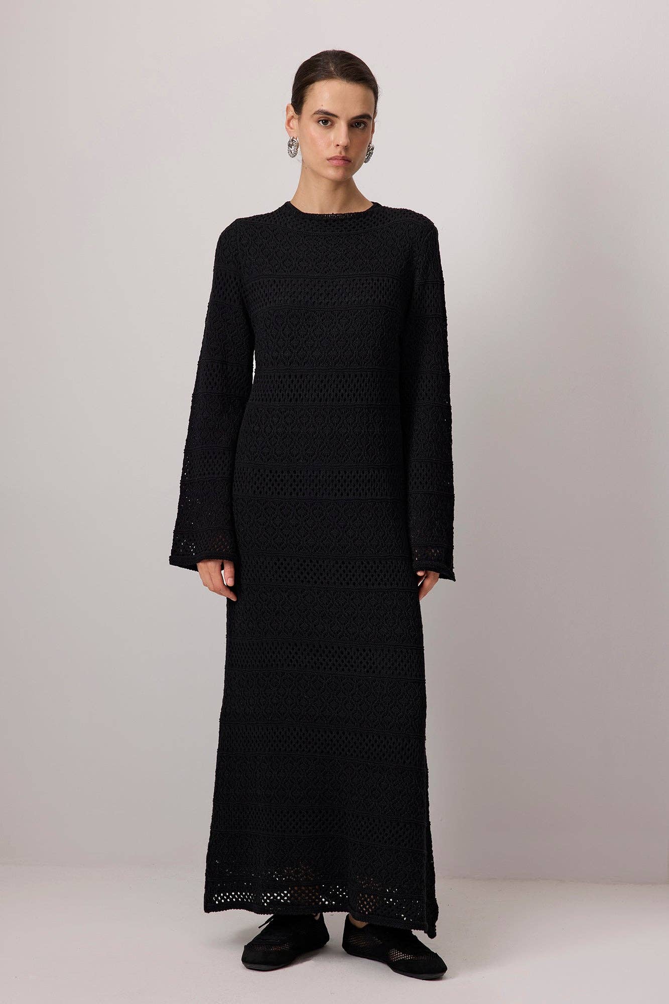 Mira Knit Dress Black