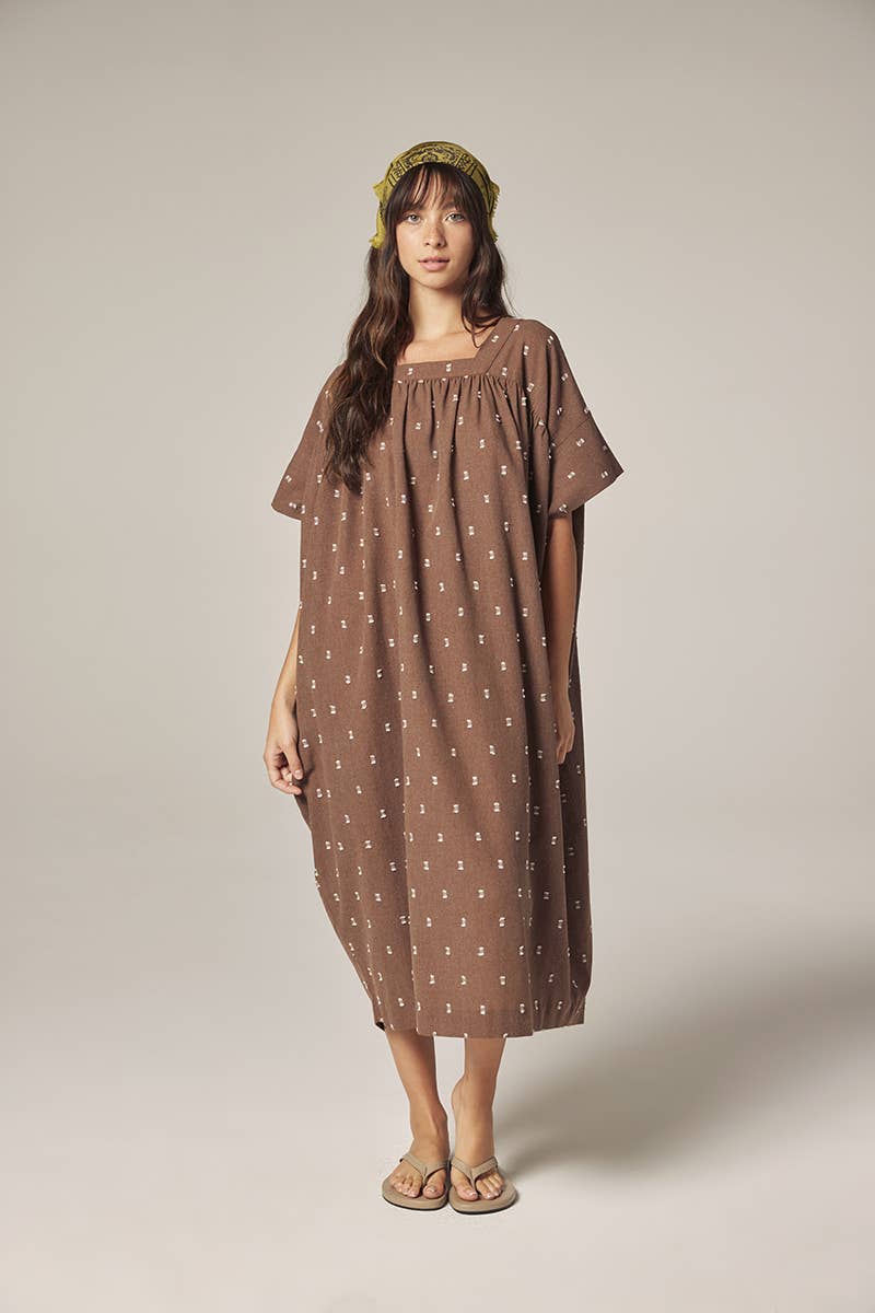 Jacquard pull over dress