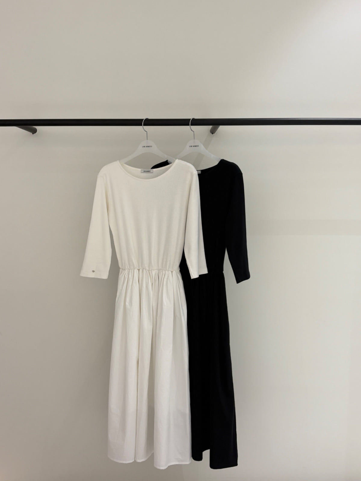 Remi rib Dress Black