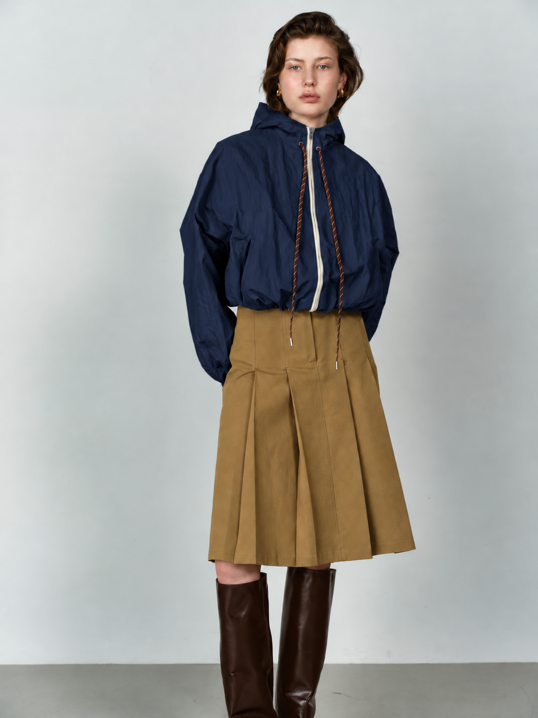 Ellis Pleated Skirt - Camel