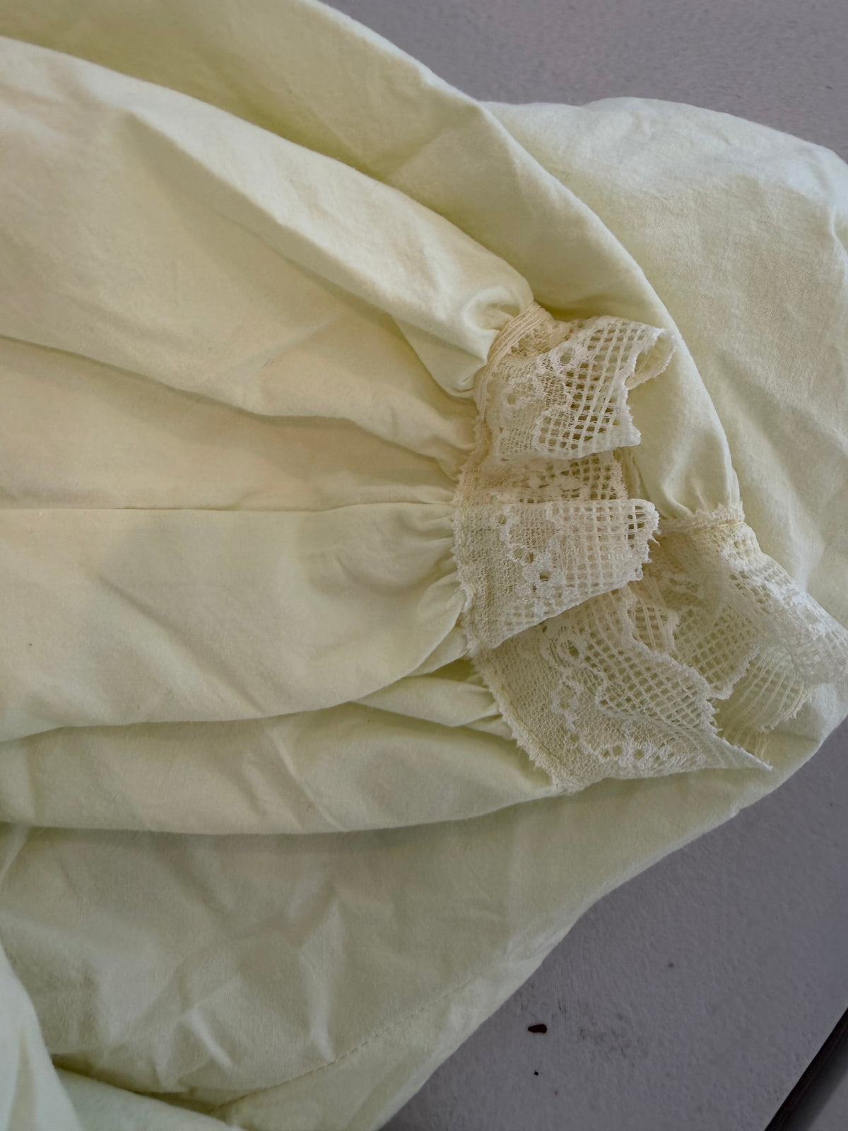 Sylvie Lace-Trim Blouse - butter