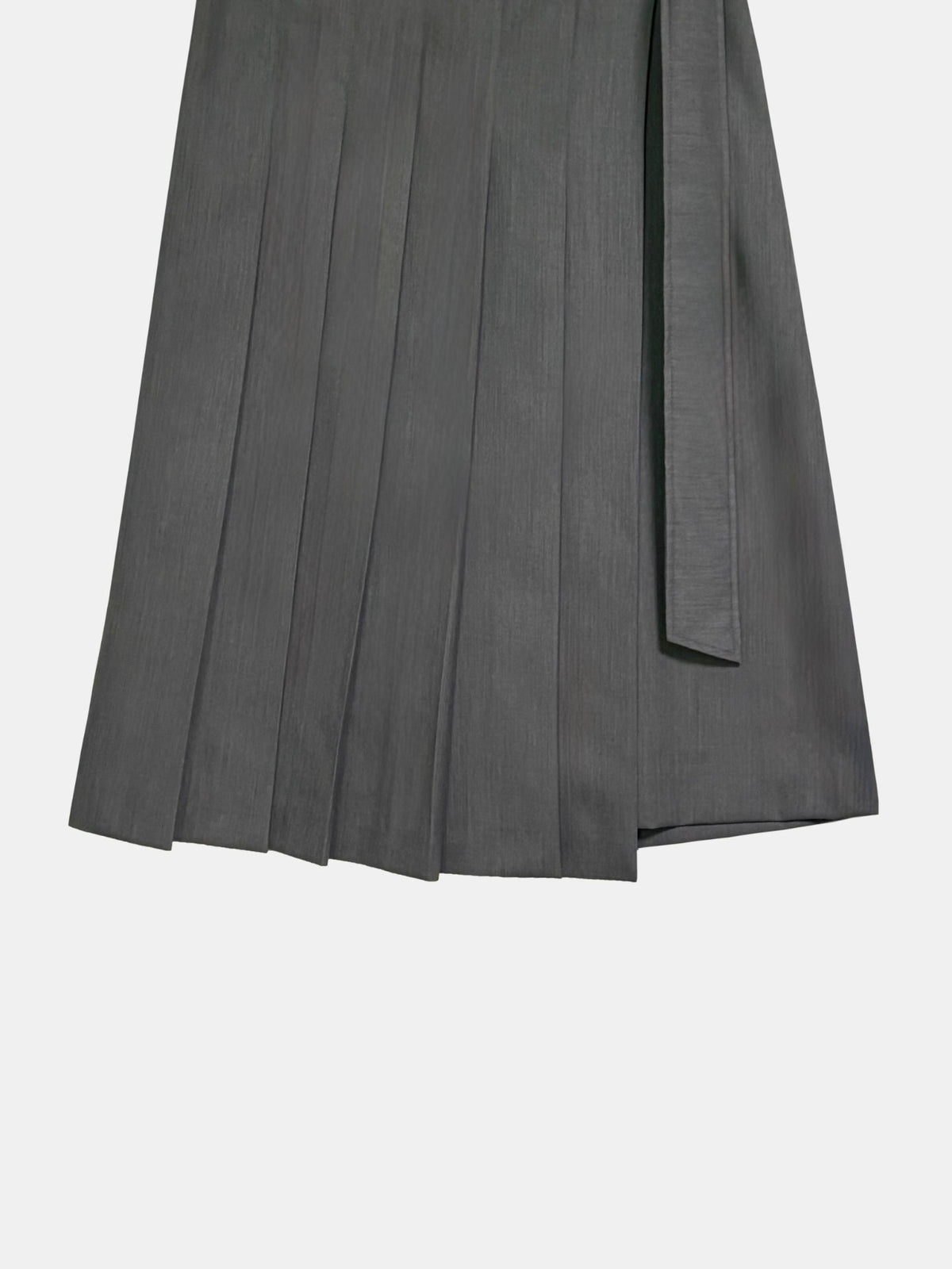 Sutton Belted Skirt Grey
