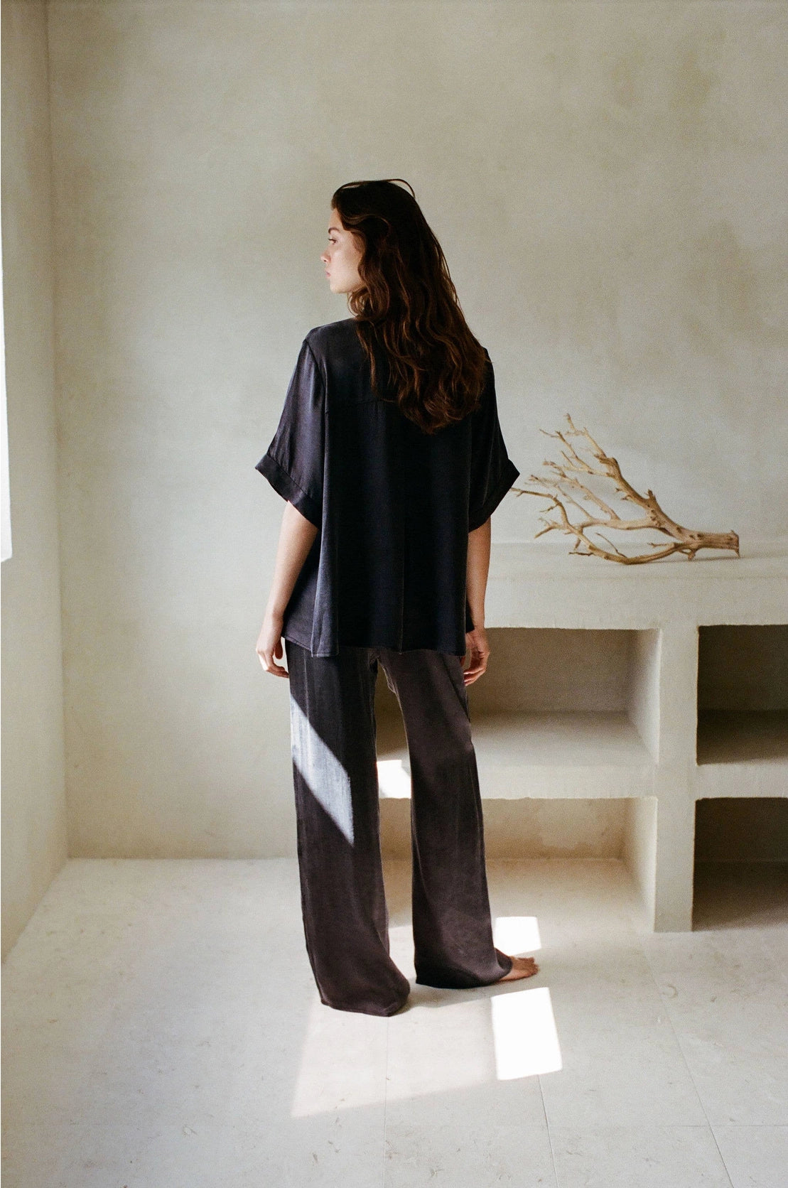 Delancey Top - Washed Black