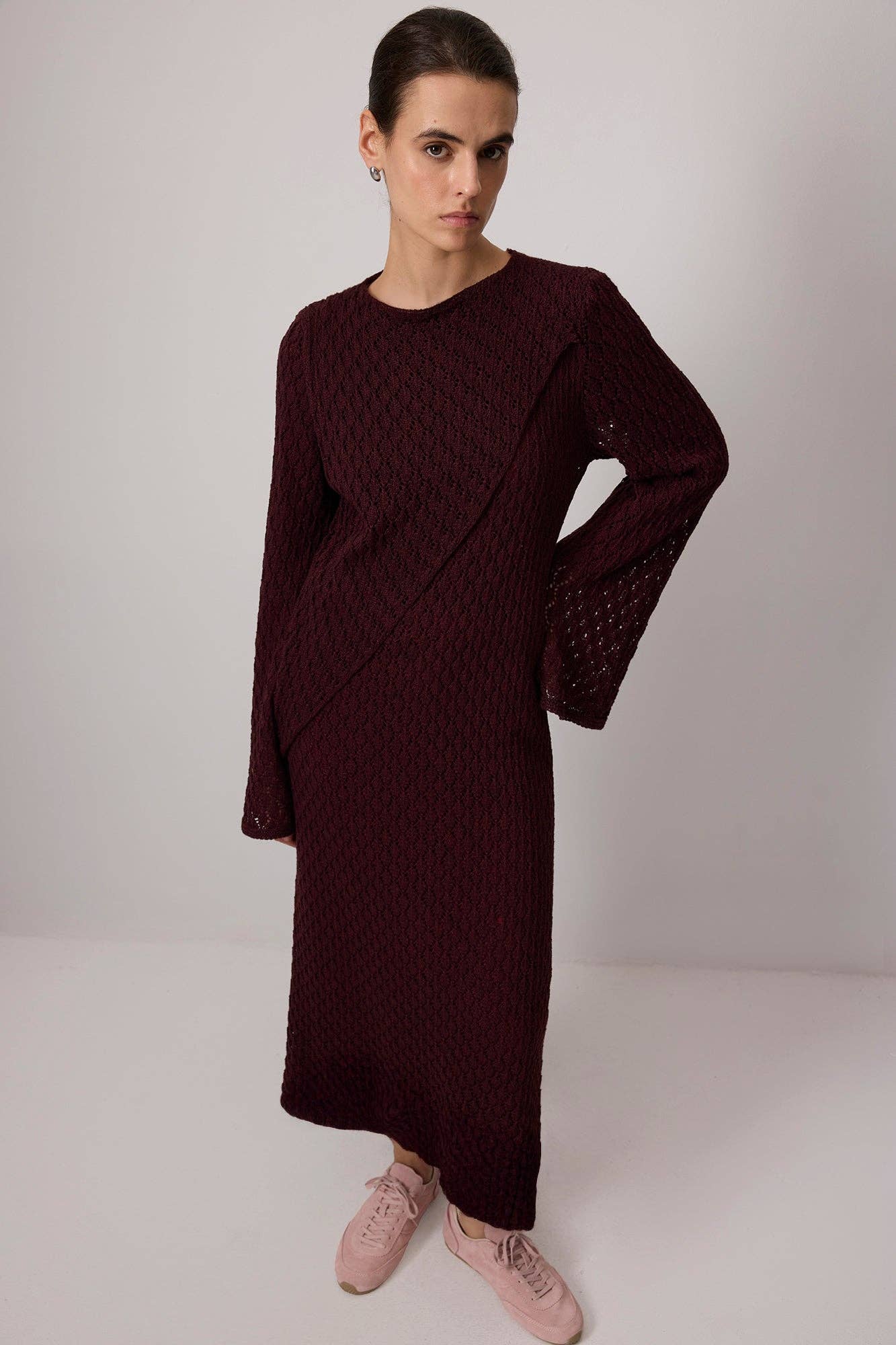 Mira Knit Dress Wine