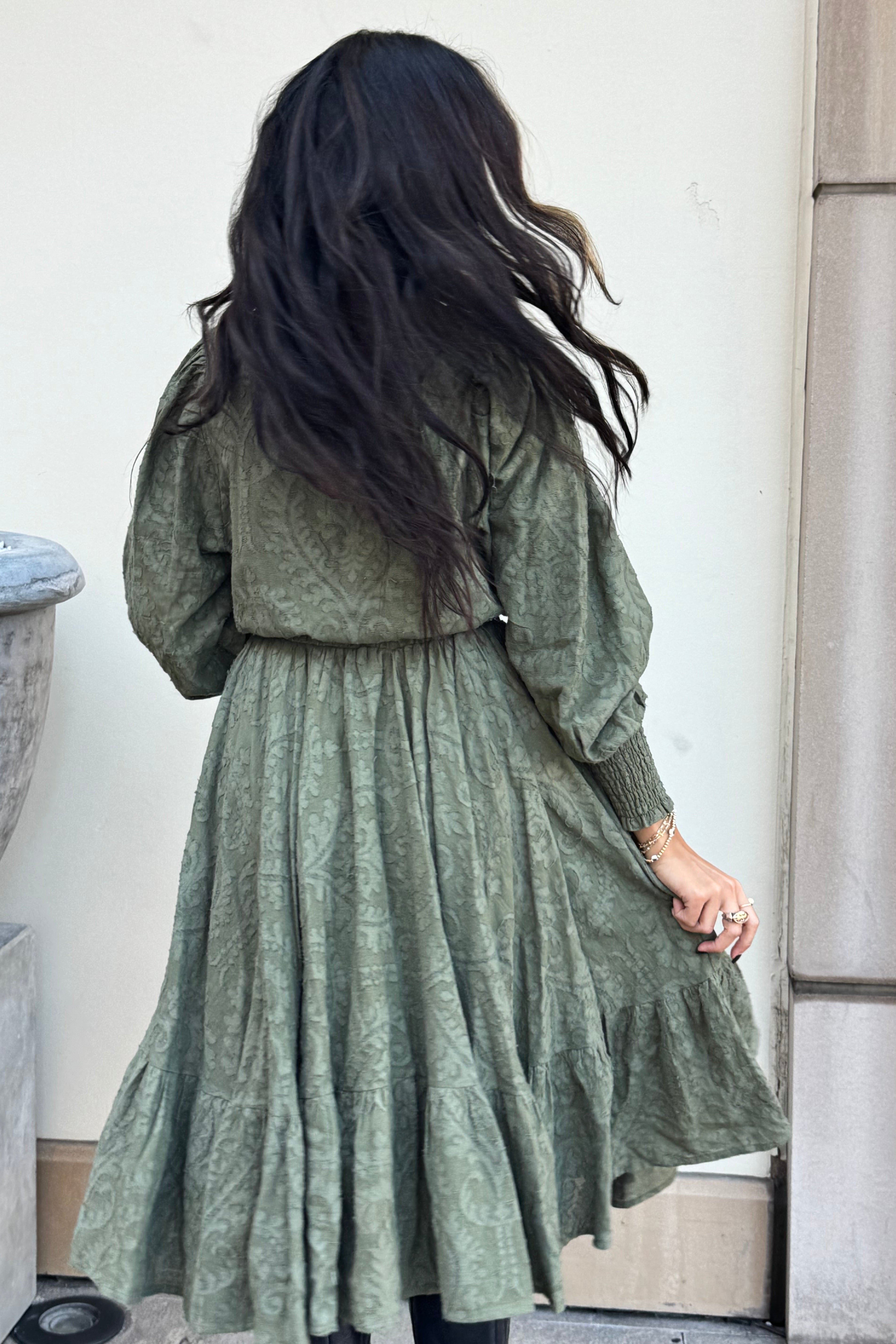 Nadia Dress - Moss
