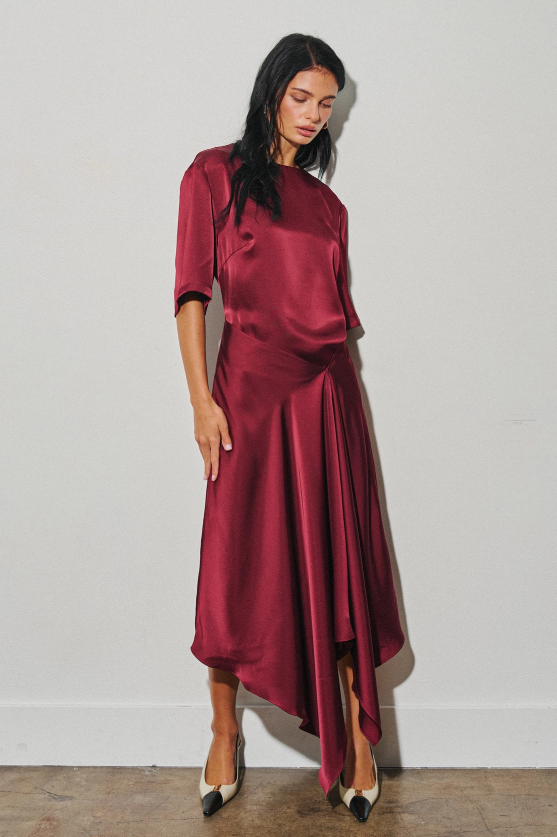 Veronika Dress Burgundy
