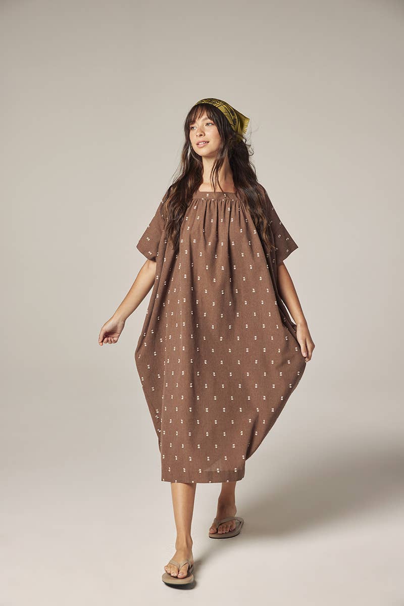 Jacquard pull over dress